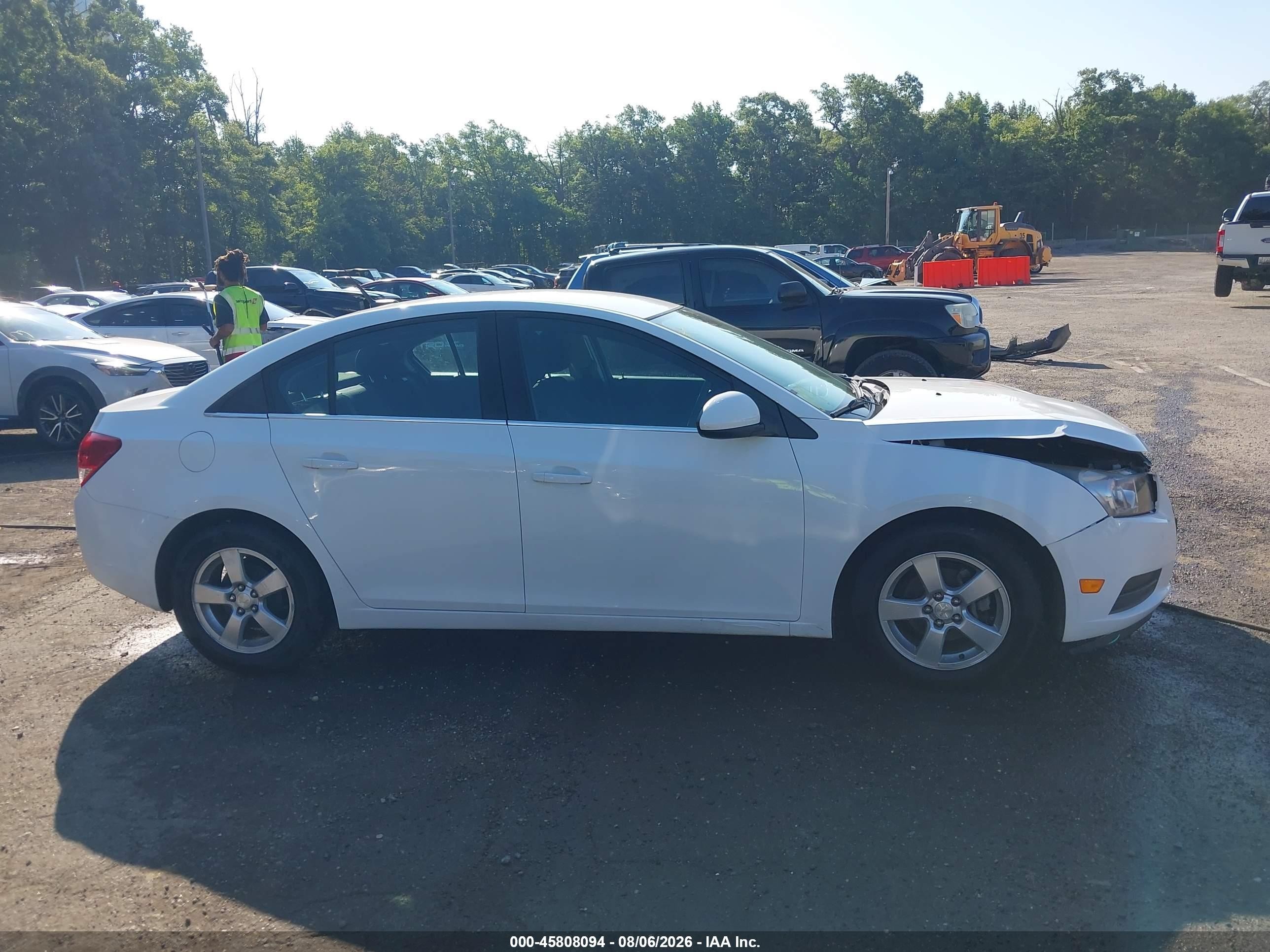 2014 Chevrolet Cruze 1lt Auto White vin: 1G1PC5SB4E7450789