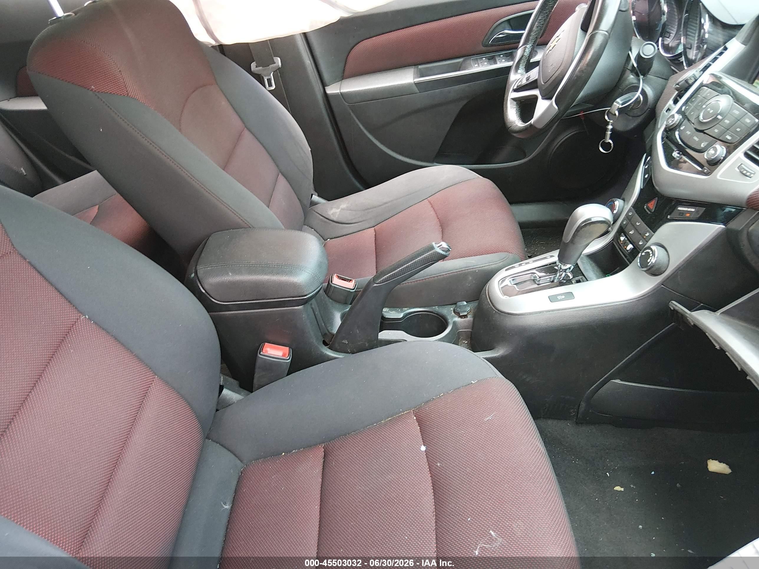 2014 Chevrolet Cruze 1lt Auto Black vin: 1G1PC5SB4E7453059