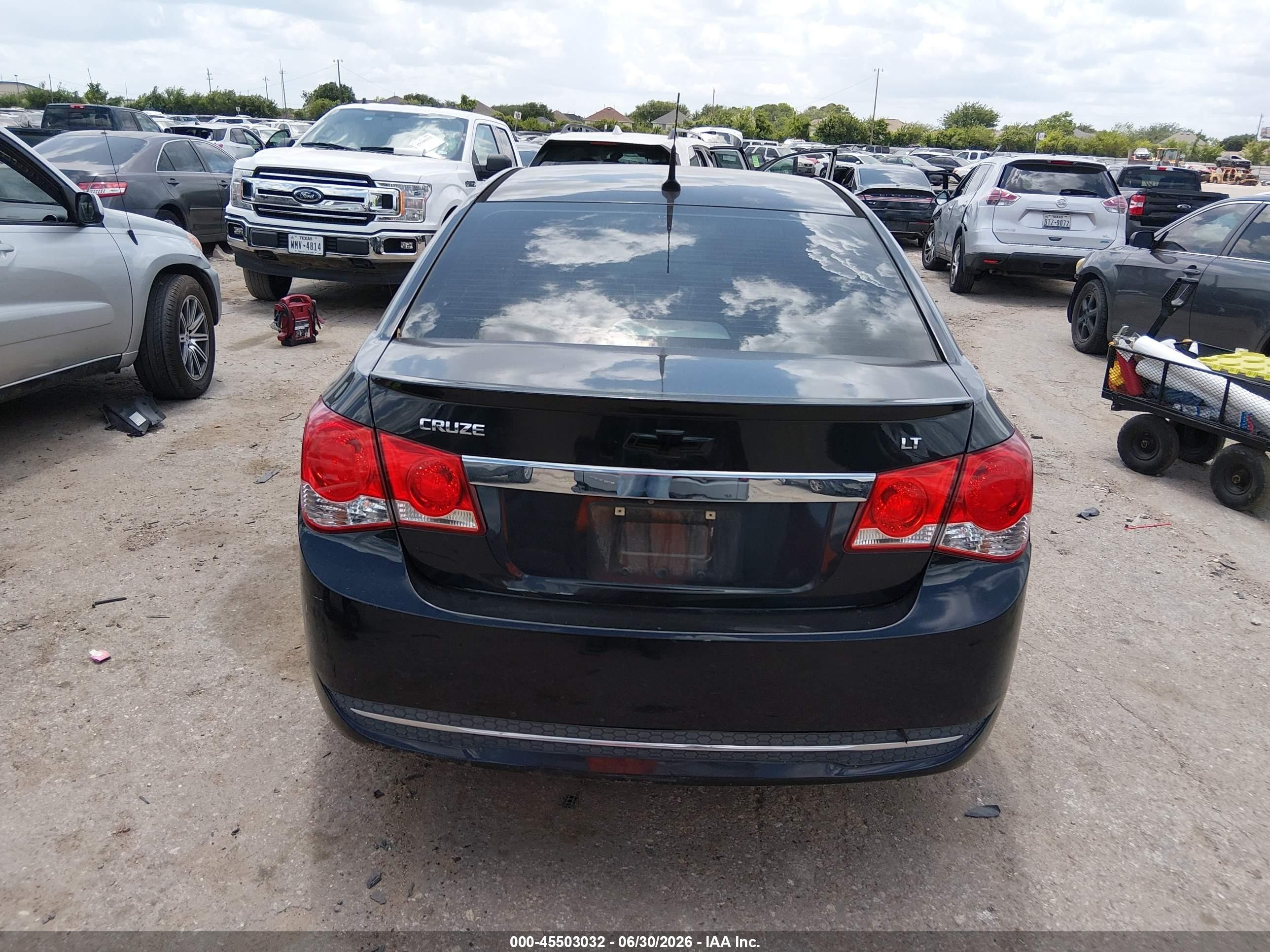 2014 Chevrolet Cruze 1lt Auto Black vin: 1G1PC5SB4E7453059