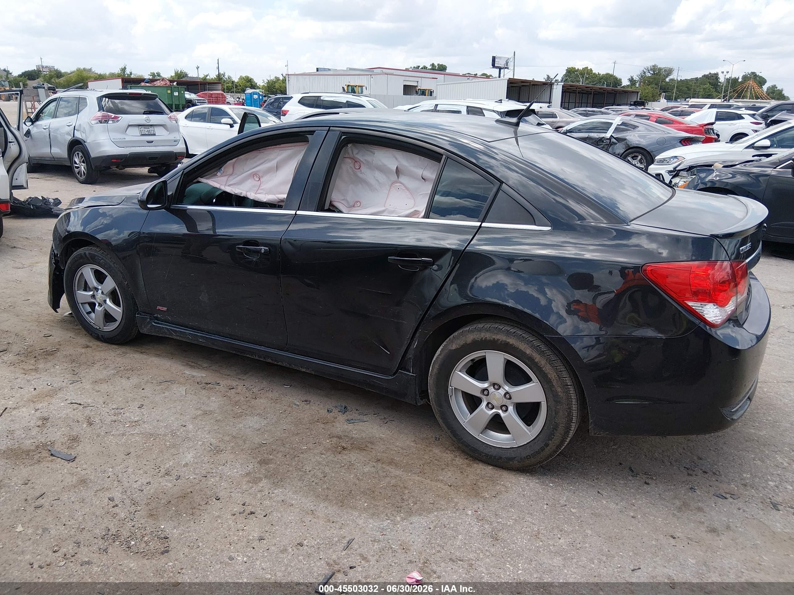 2014 Chevrolet Cruze 1lt Auto Black vin: 1G1PC5SB4E7453059