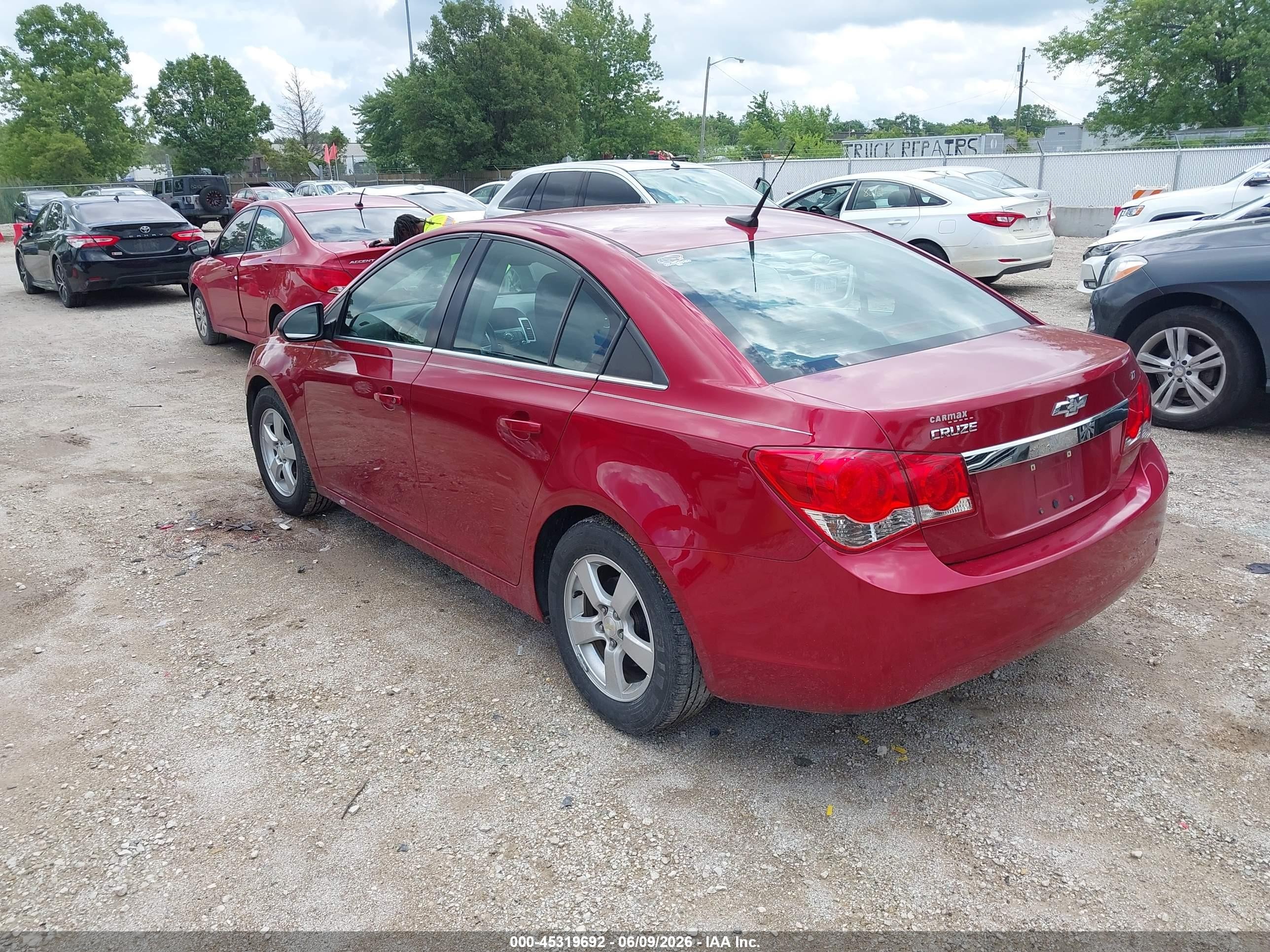 2014 Chevrolet Cruze 1lt Auto Red vin: 1G1PC5SB4E7467527