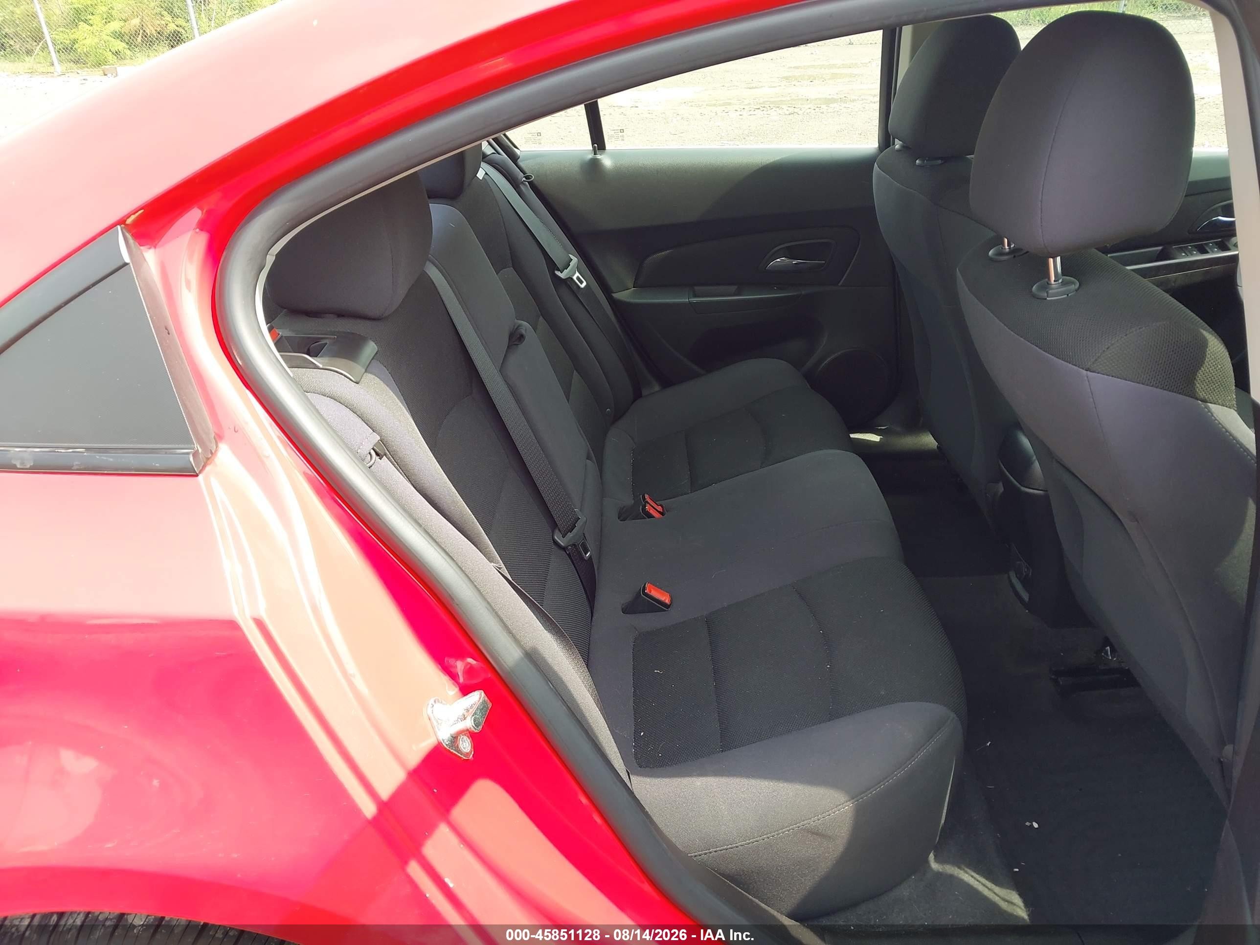 2014 Chevrolet Cruze 1lt Auto Red vin: 1G1PC5SB4E7471965