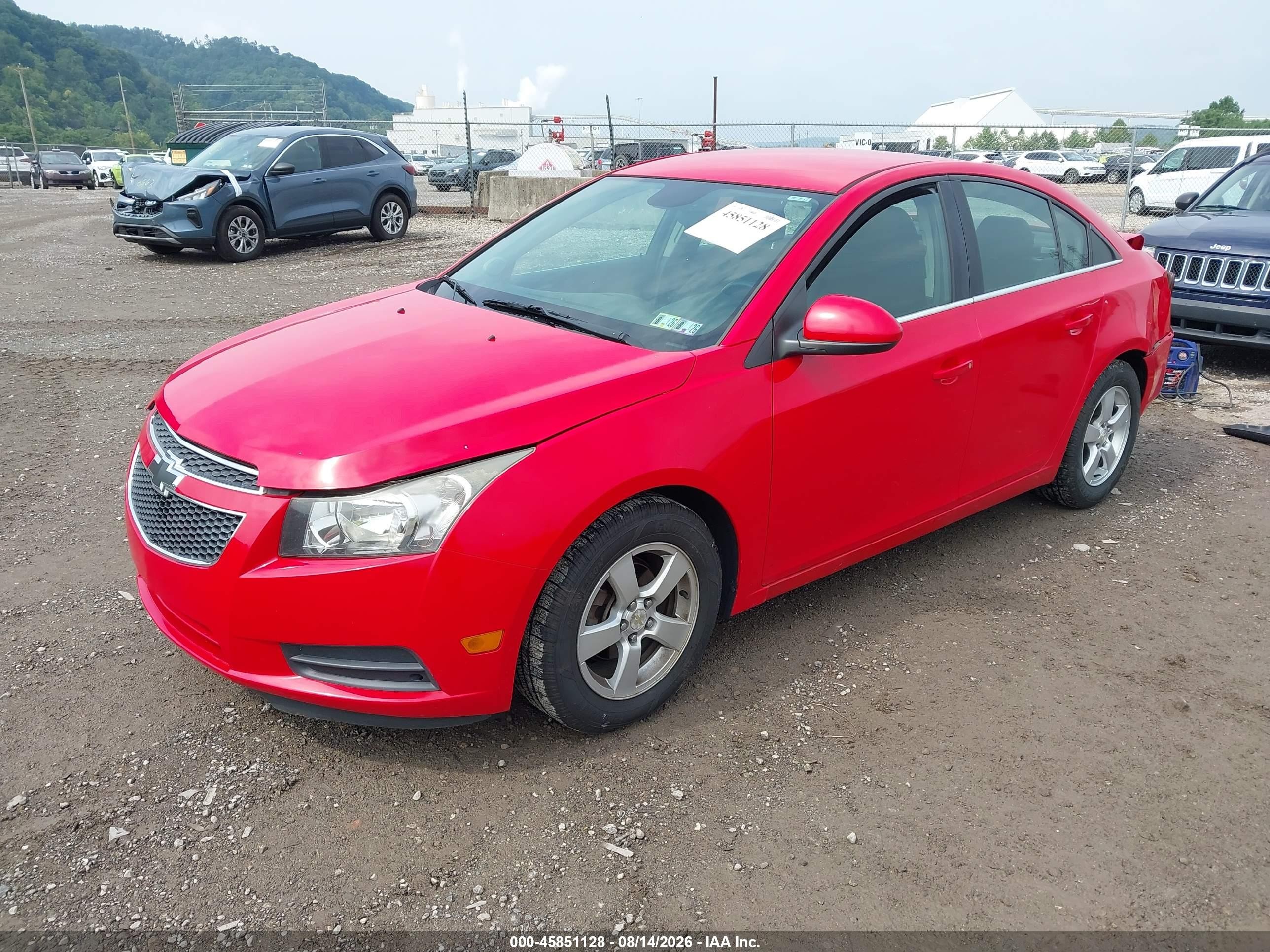 2014 Chevrolet Cruze 1lt Auto Red vin: 1G1PC5SB4E7471965