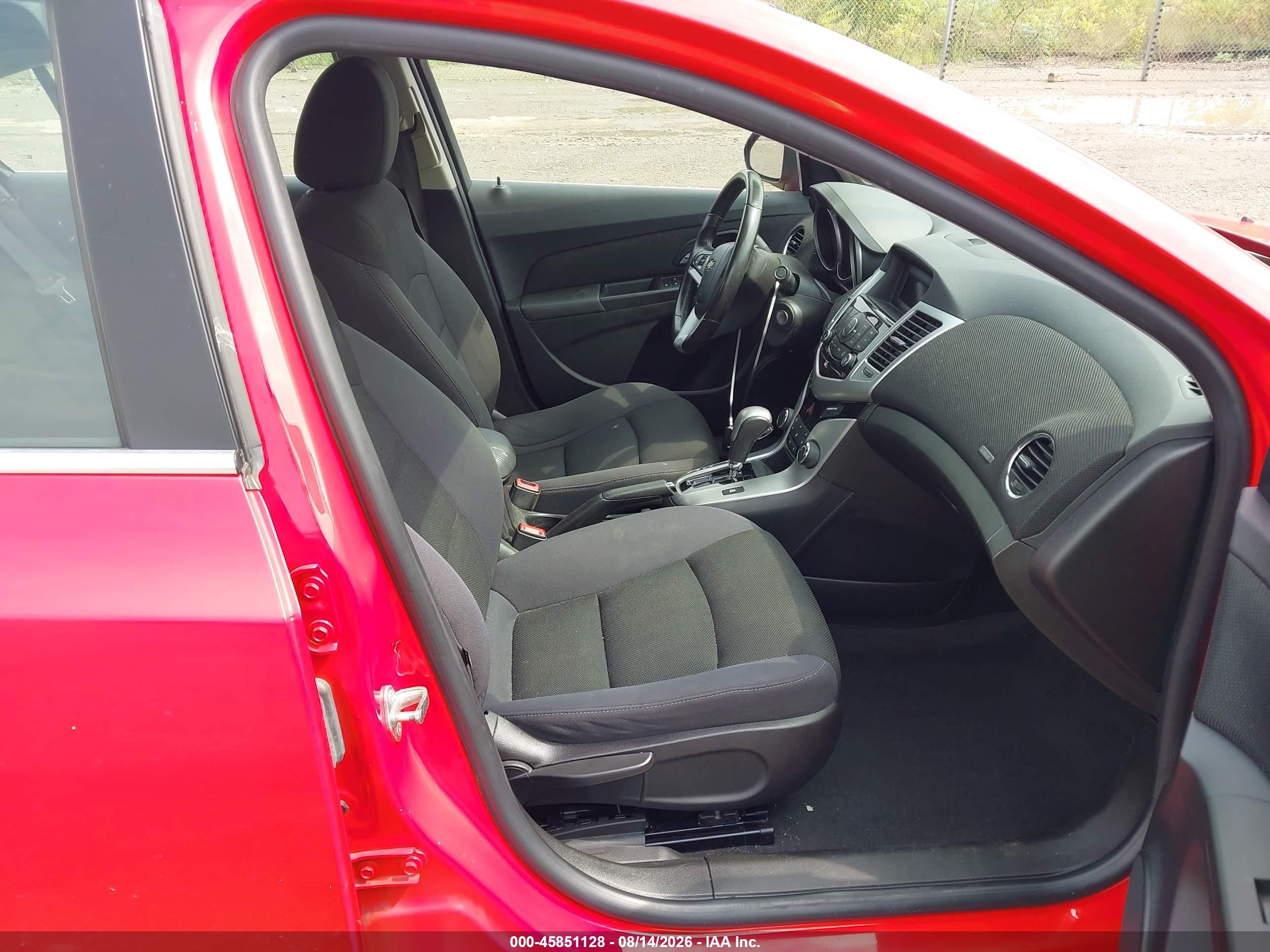 2014 Chevrolet Cruze 1lt Auto Red vin: 1G1PC5SB4E7471965
