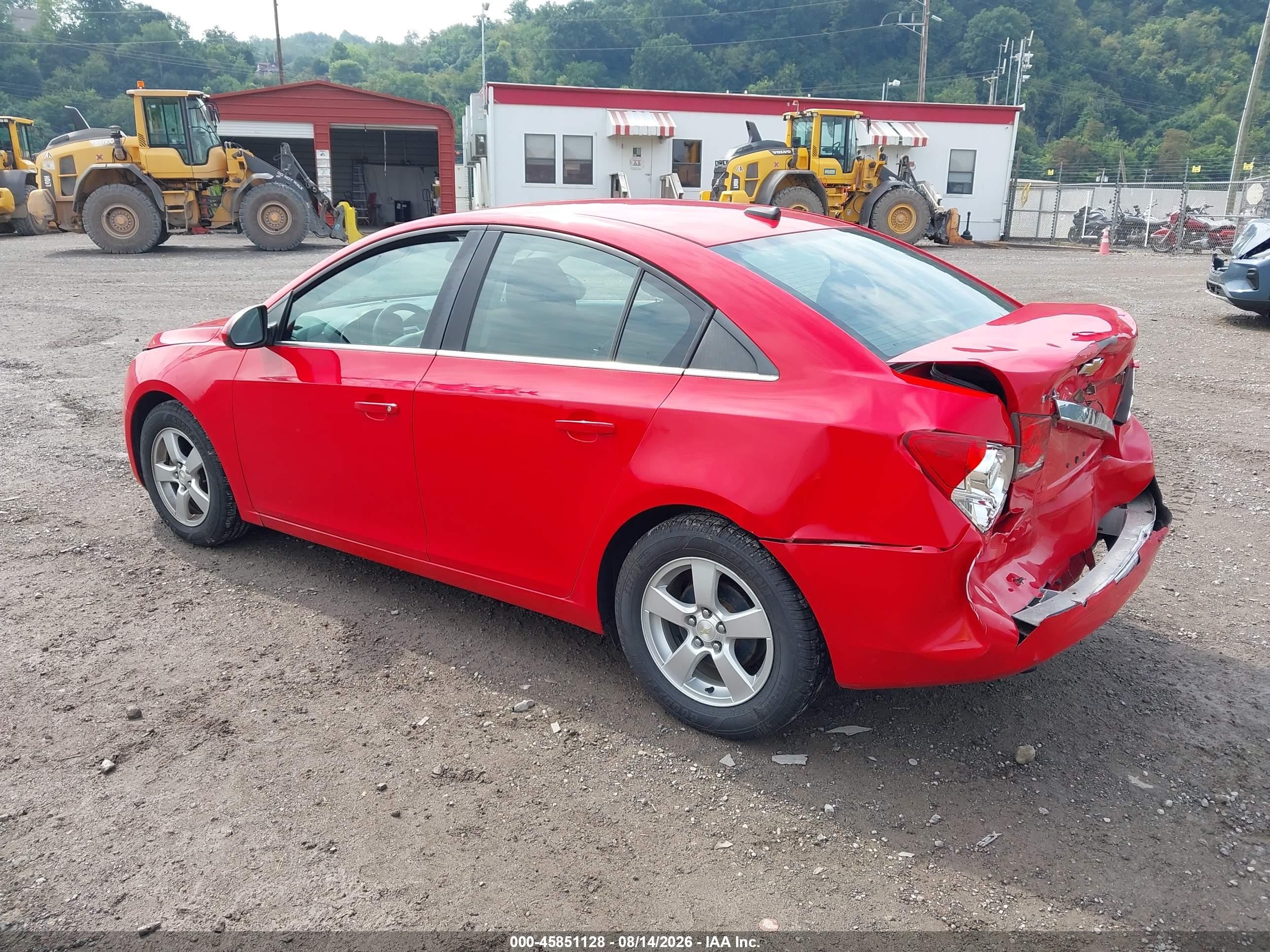 2014 Chevrolet Cruze 1lt Auto Red vin: 1G1PC5SB4E7471965