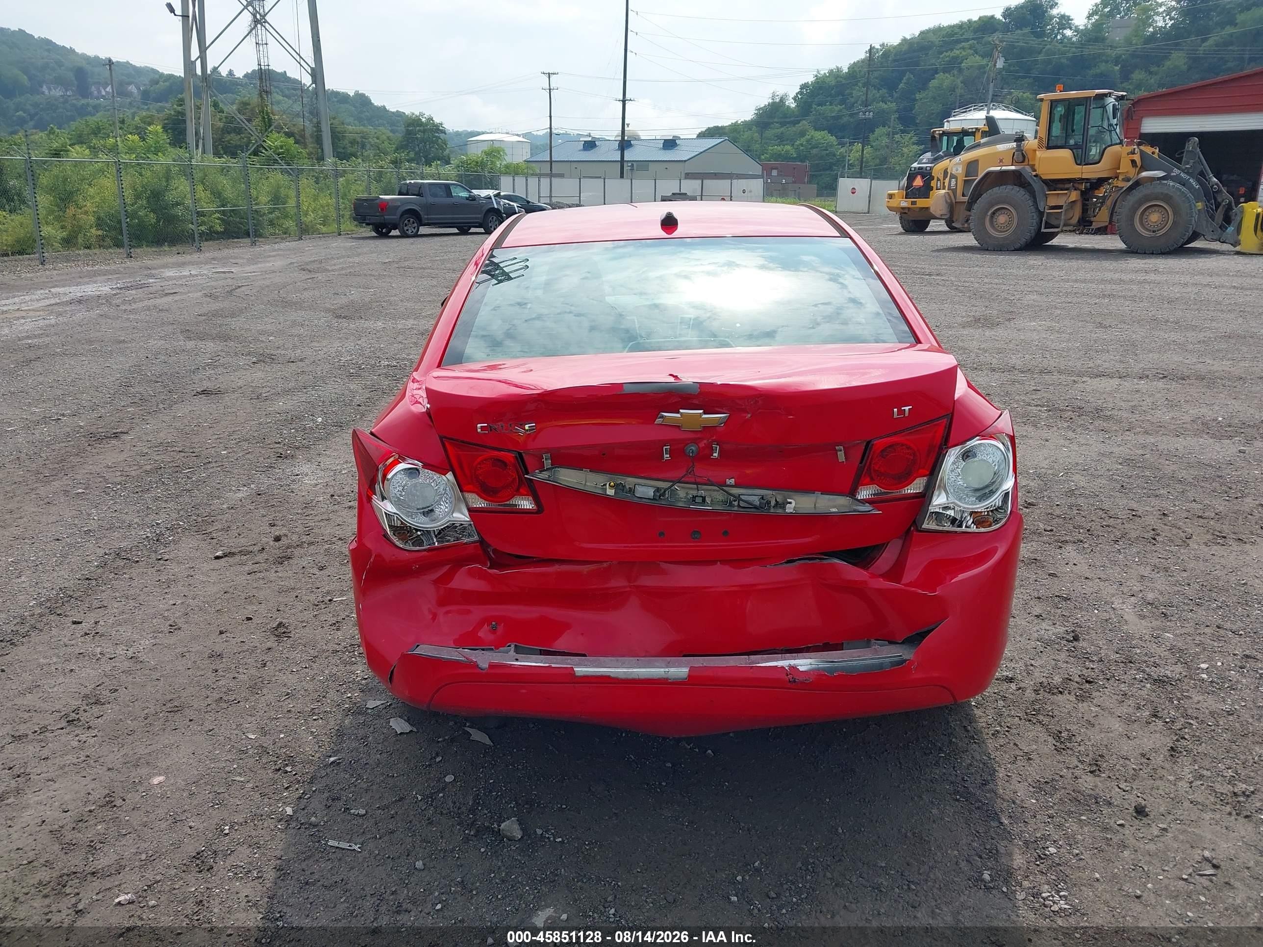 2014 Chevrolet Cruze 1lt Auto Red vin: 1G1PC5SB4E7471965