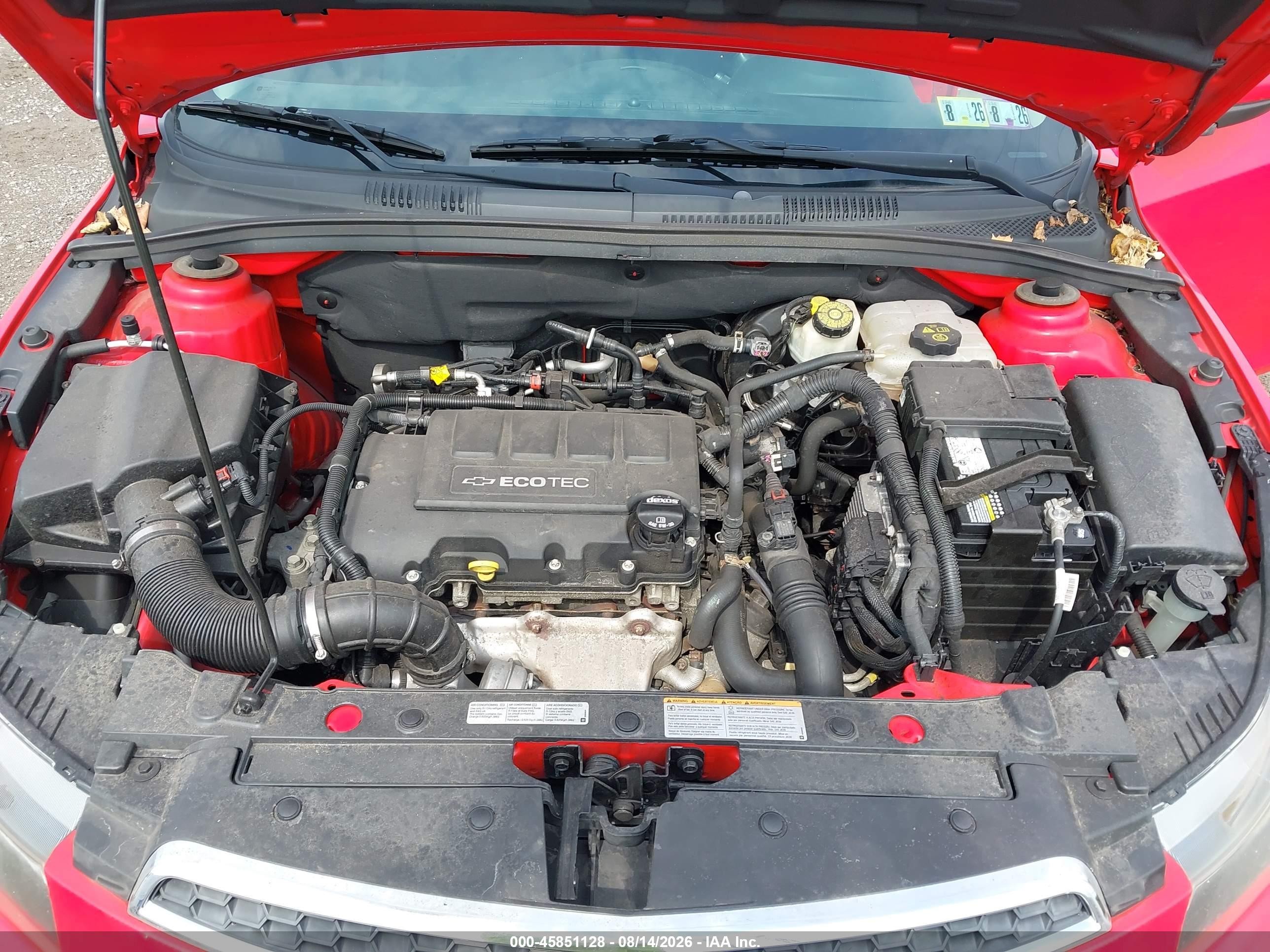 2014 Chevrolet Cruze 1lt Auto Red vin: 1G1PC5SB4E7471965