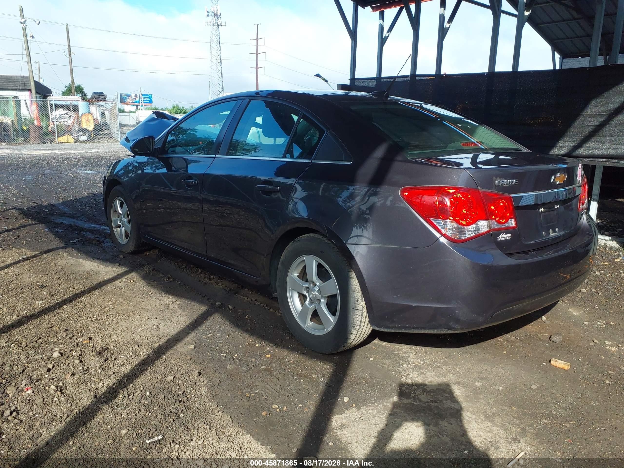 2014 Chevrolet Cruze 1lt Auto Gray vin: 1G1PC5SB4E7483386