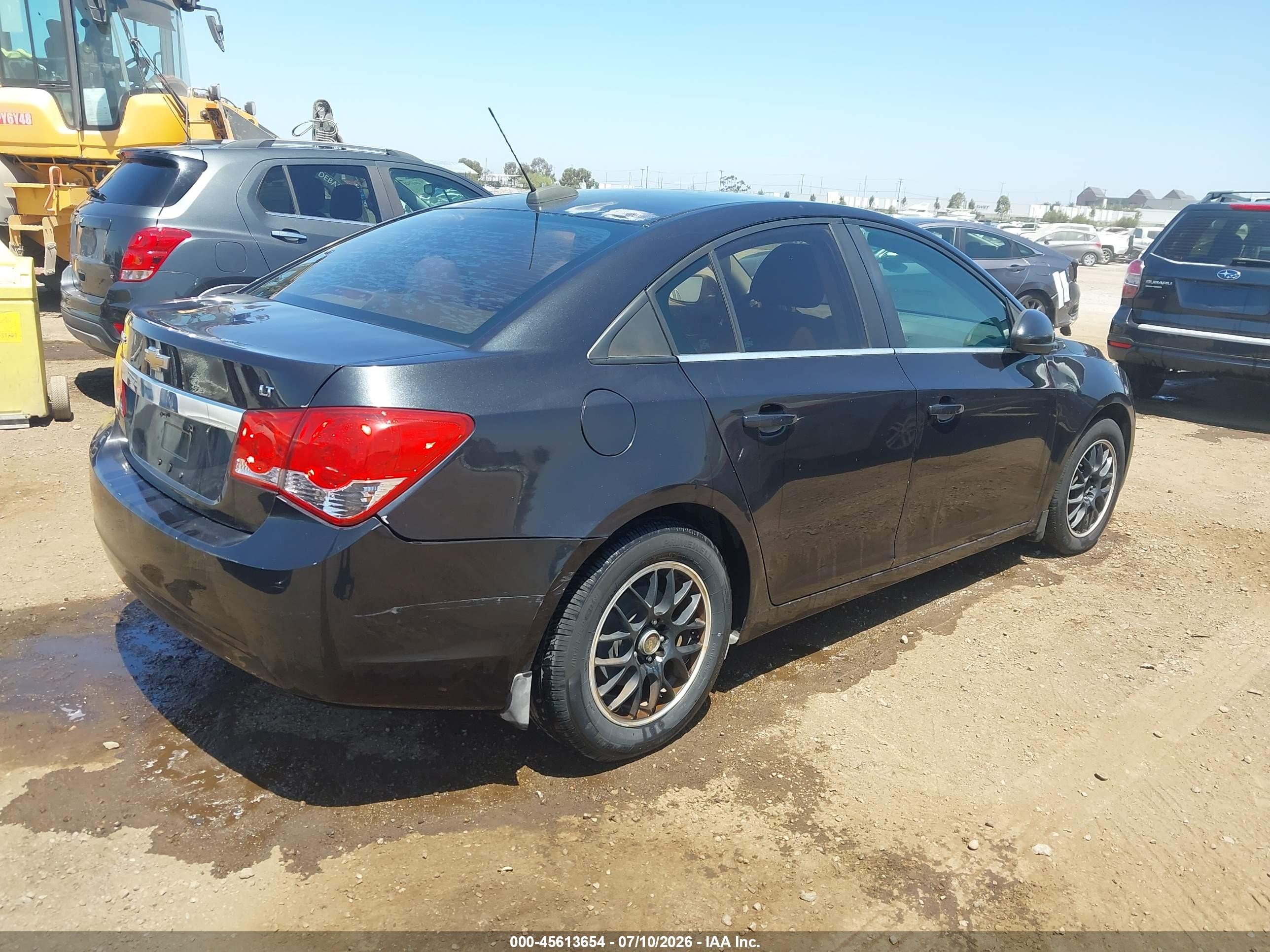 2015 Chevrolet Cruze 1lt Auto Black vin: 1G1PC5SB4F7107790