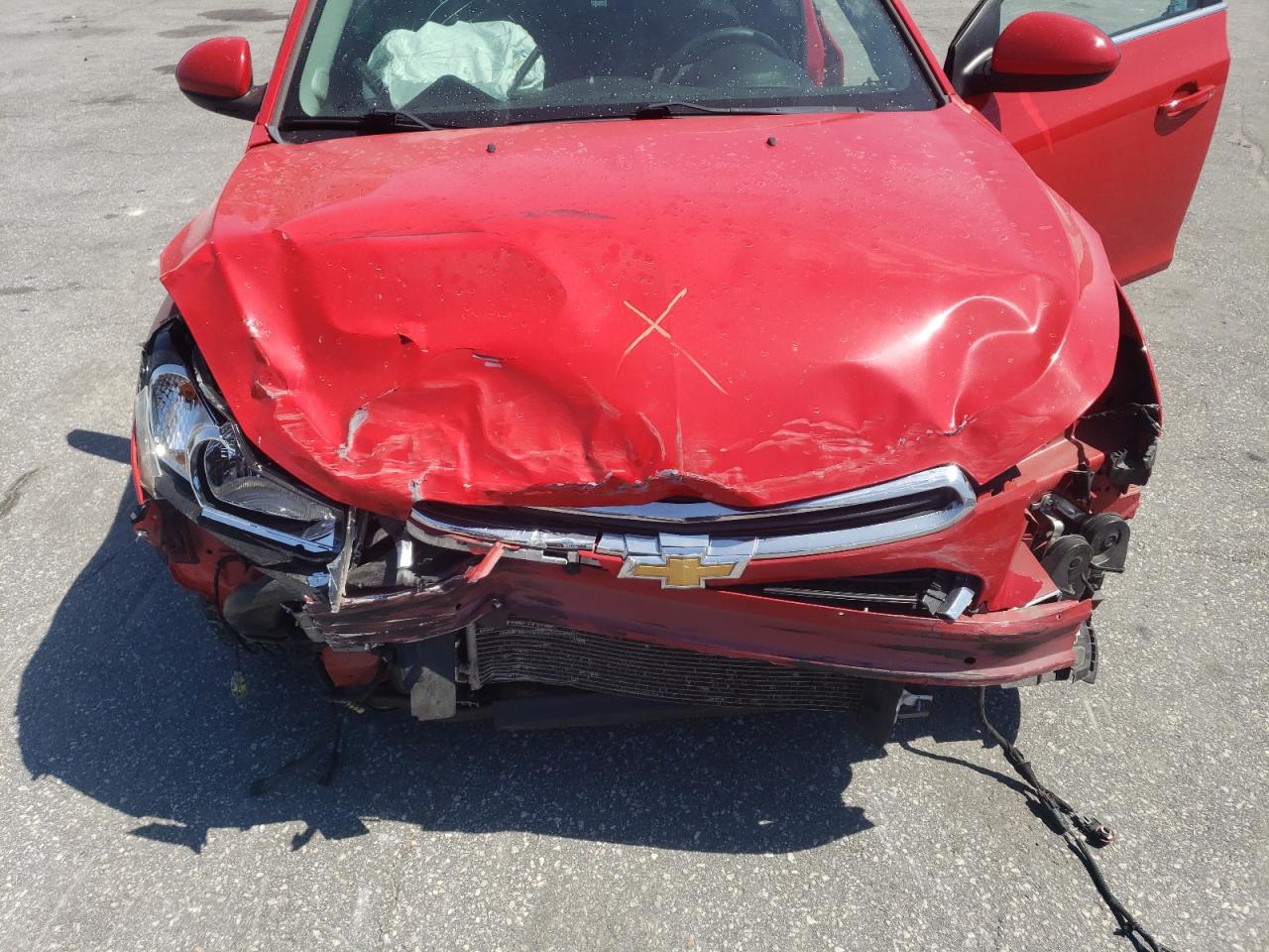 2015 Chevrolet Cruze Lt Red vin: 1G1PC5SB4F7110818