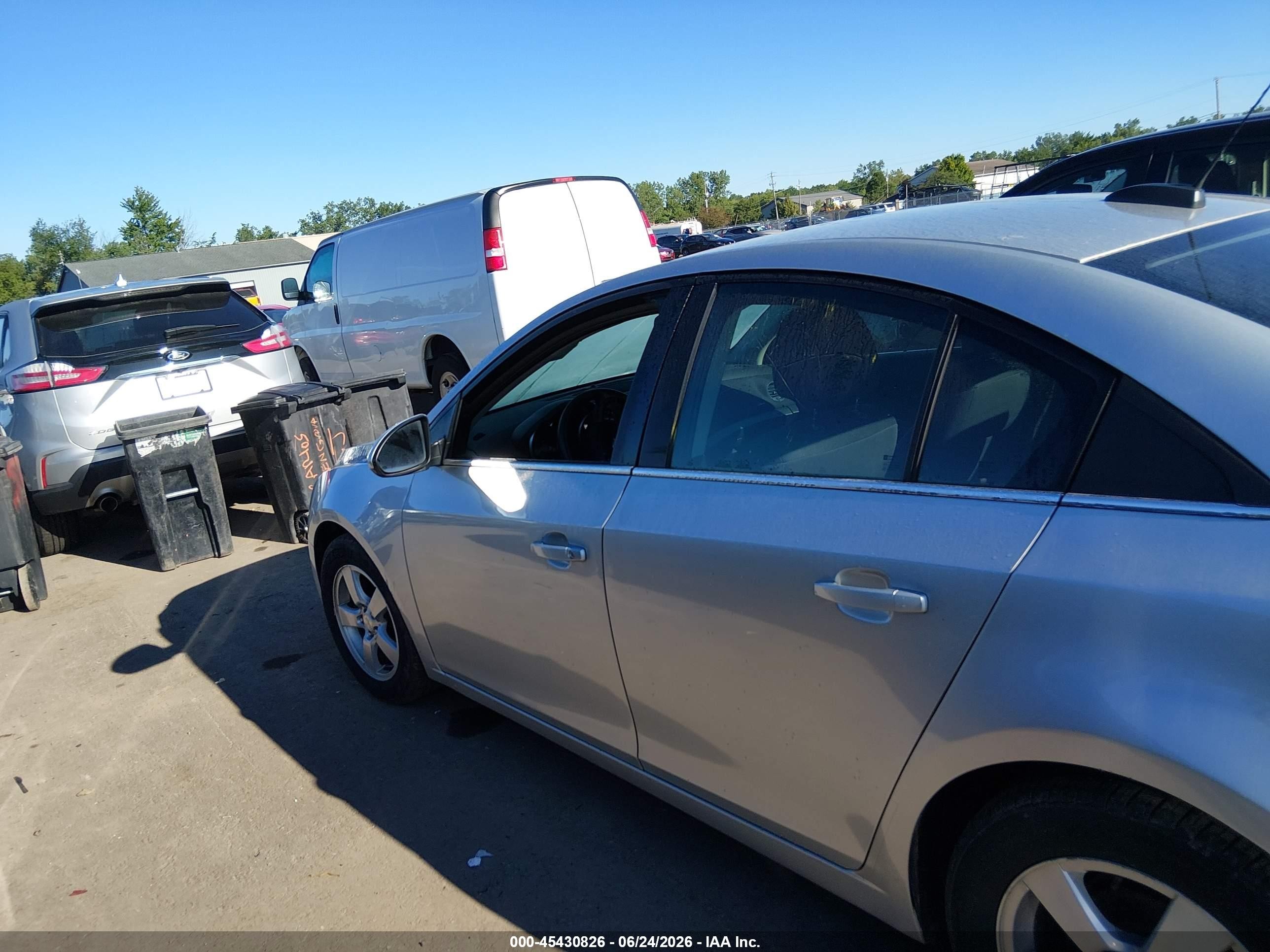 2015 Chevrolet Cruze 1lt Auto Silver vin: 1G1PC5SB4F7150400