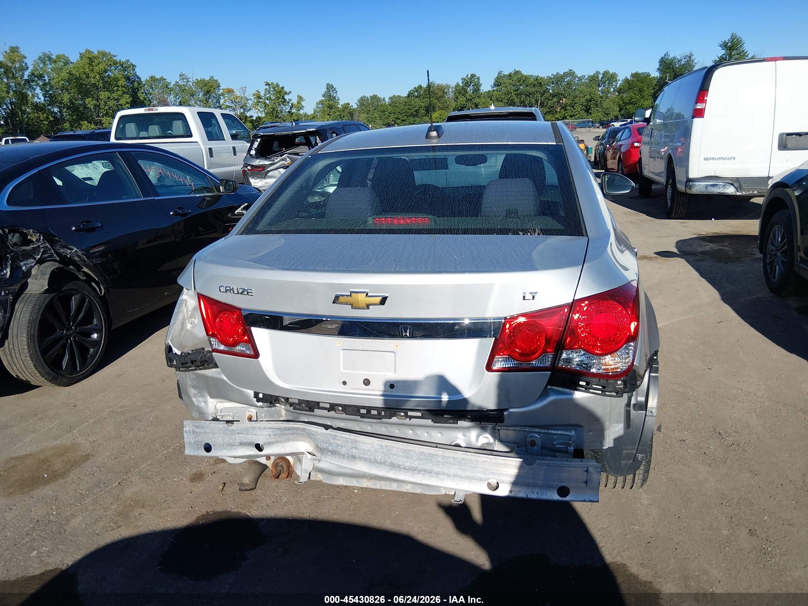 2015 Chevrolet Cruze 1lt Auto Silver vin: 1G1PC5SB4F7150400