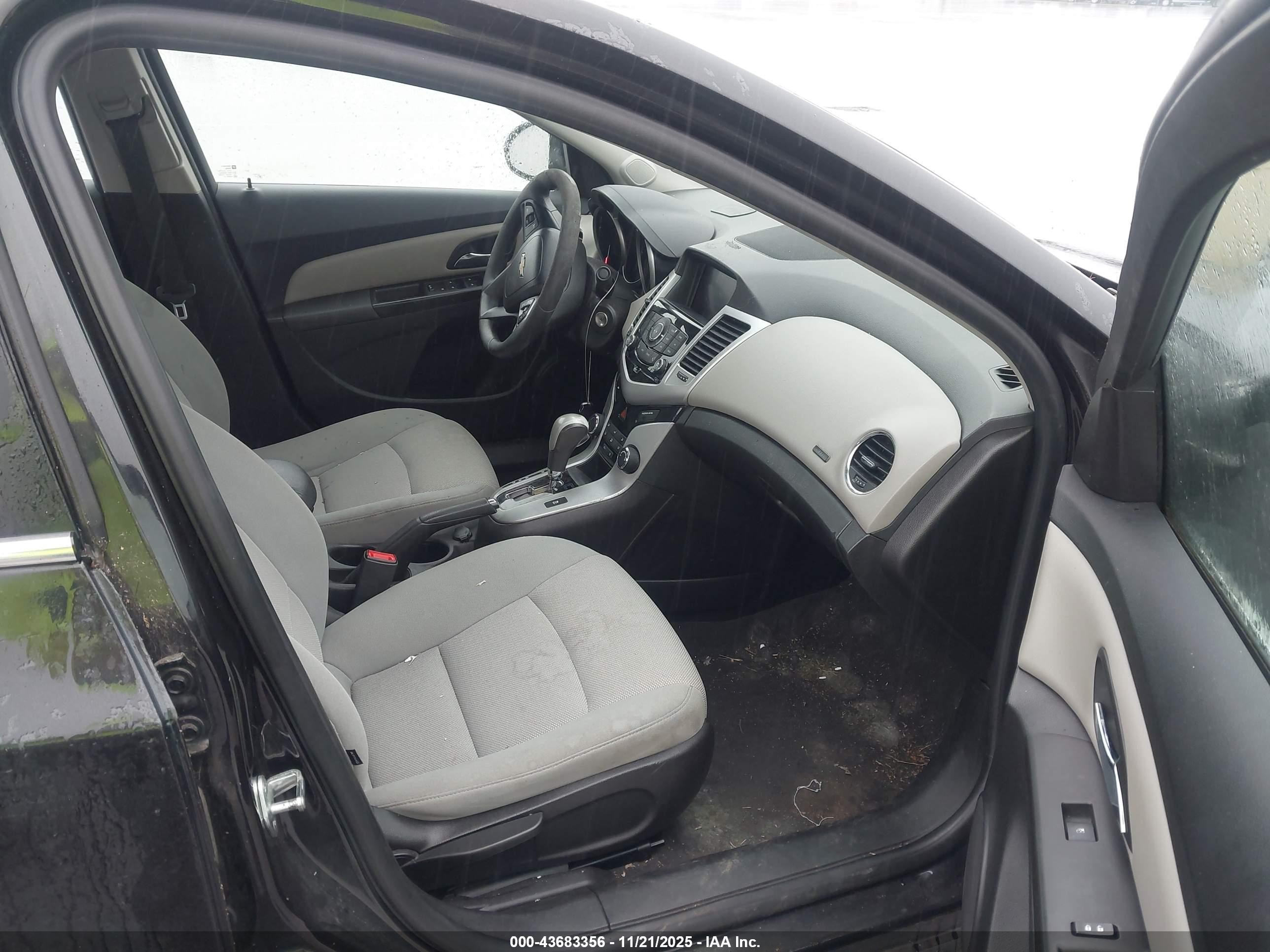 2015 Chevrolet Cruze 1lt Auto Black vin: 1G1PC5SB4F7182411