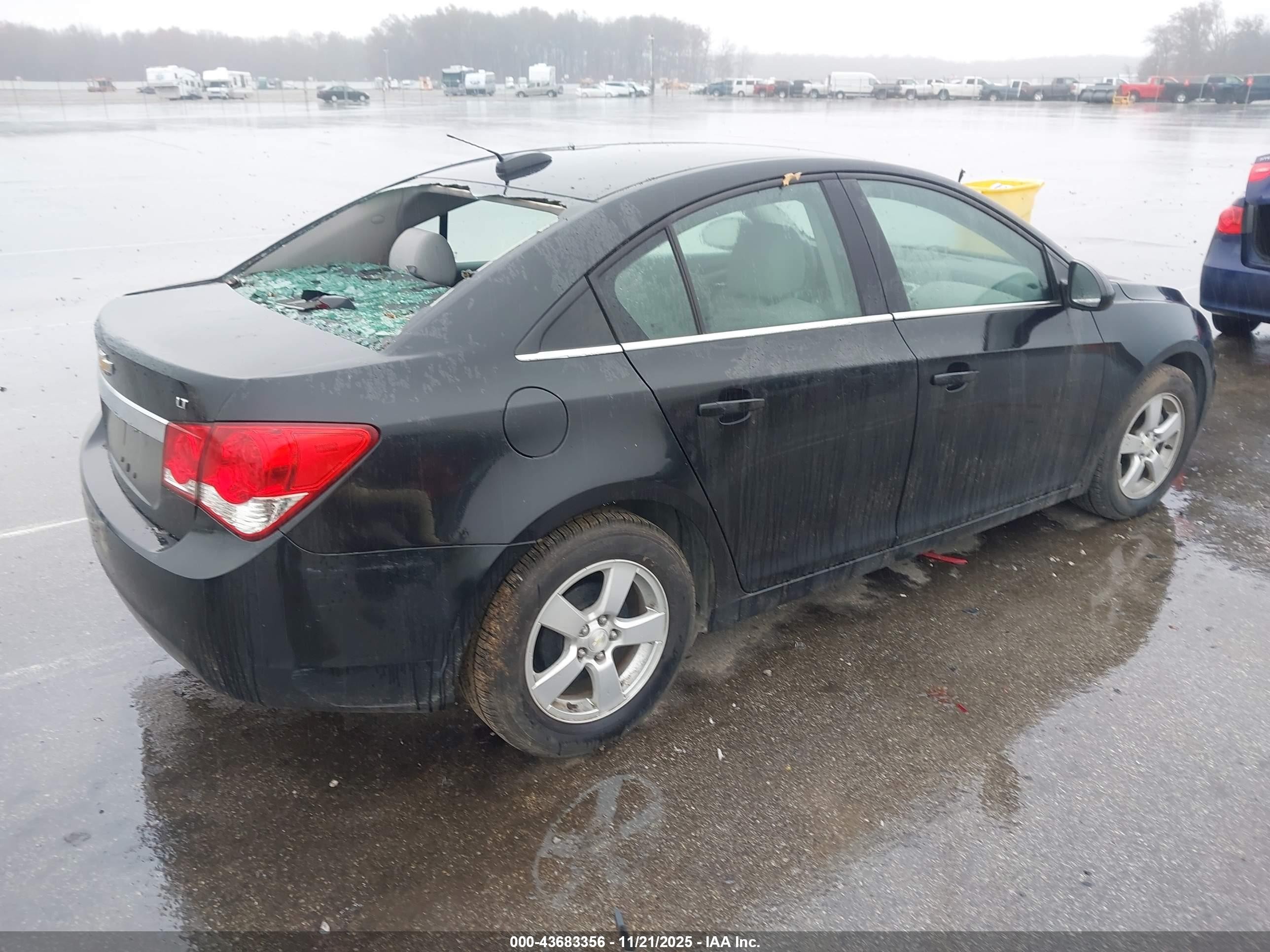 2015 Chevrolet Cruze 1lt Auto Black vin: 1G1PC5SB4F7182411