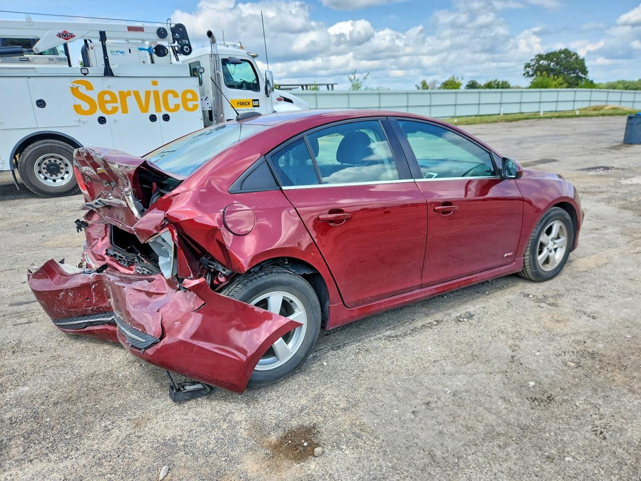 2015 Chevrolet Cruze Lt Burgundy vin: 1G1PC5SB4F7194199