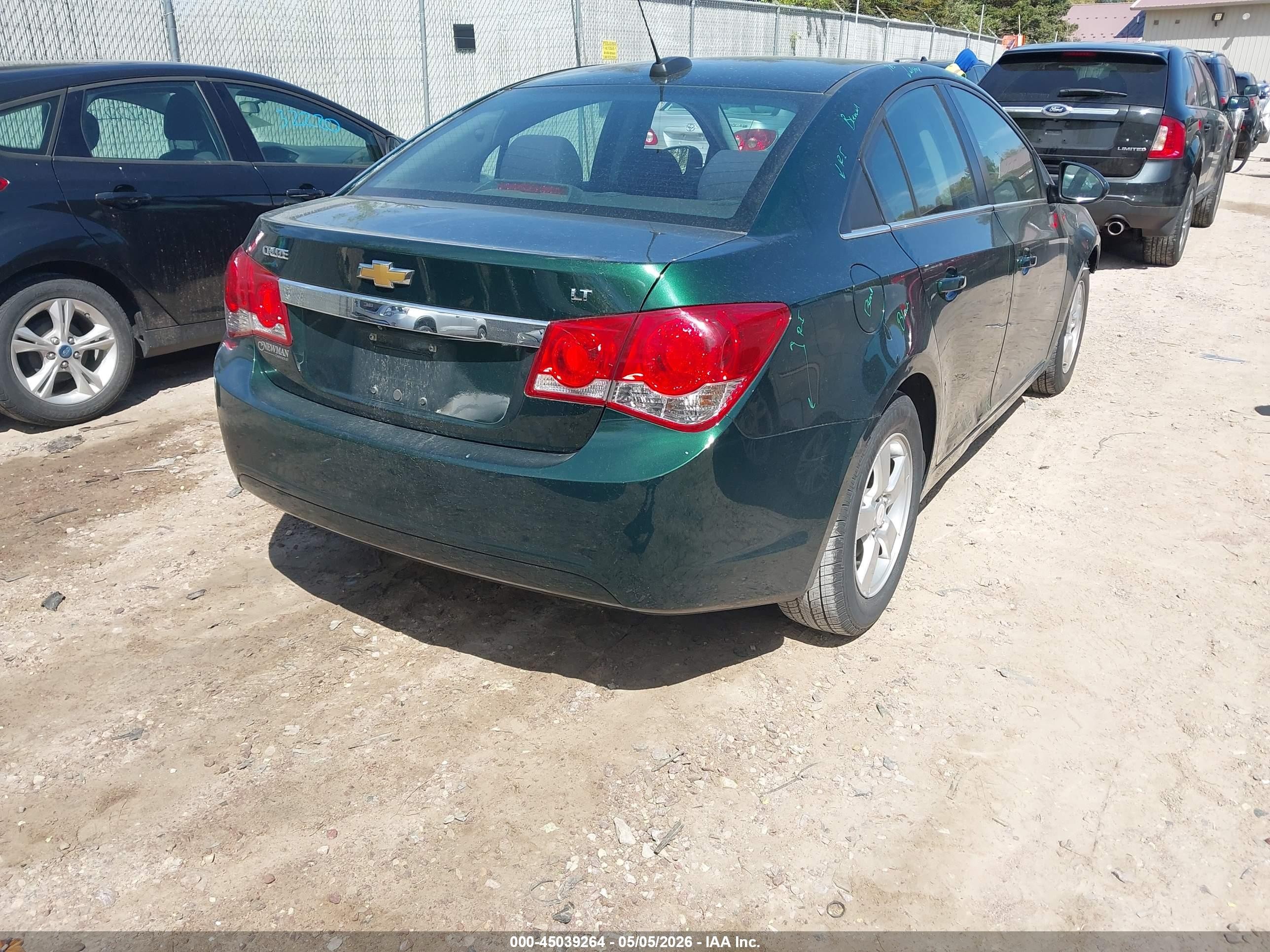2015 Chevrolet Cruze 1lt Auto Green vin: 1G1PC5SB4F7198401