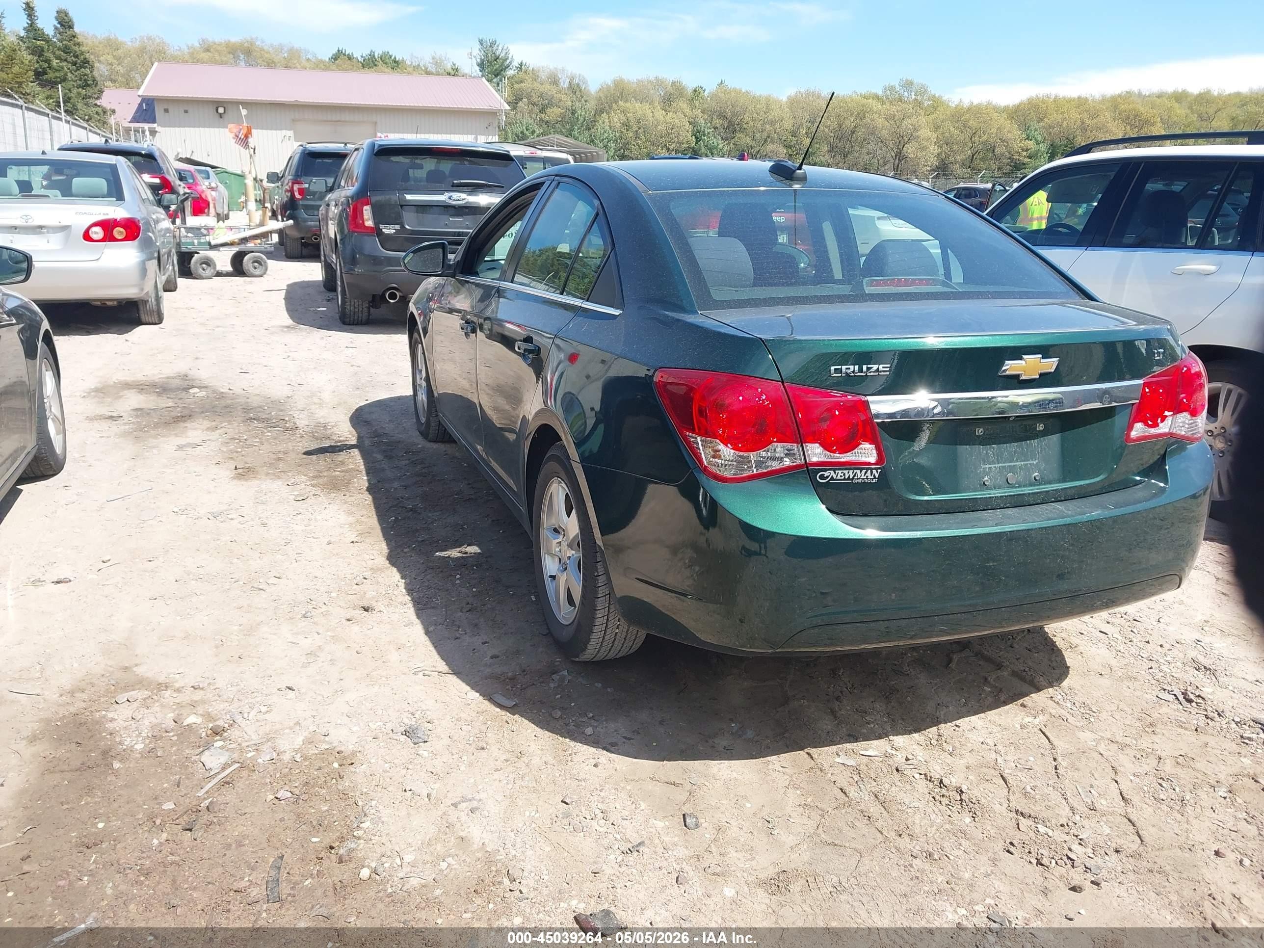 2015 Chevrolet Cruze 1lt Auto Green vin: 1G1PC5SB4F7198401