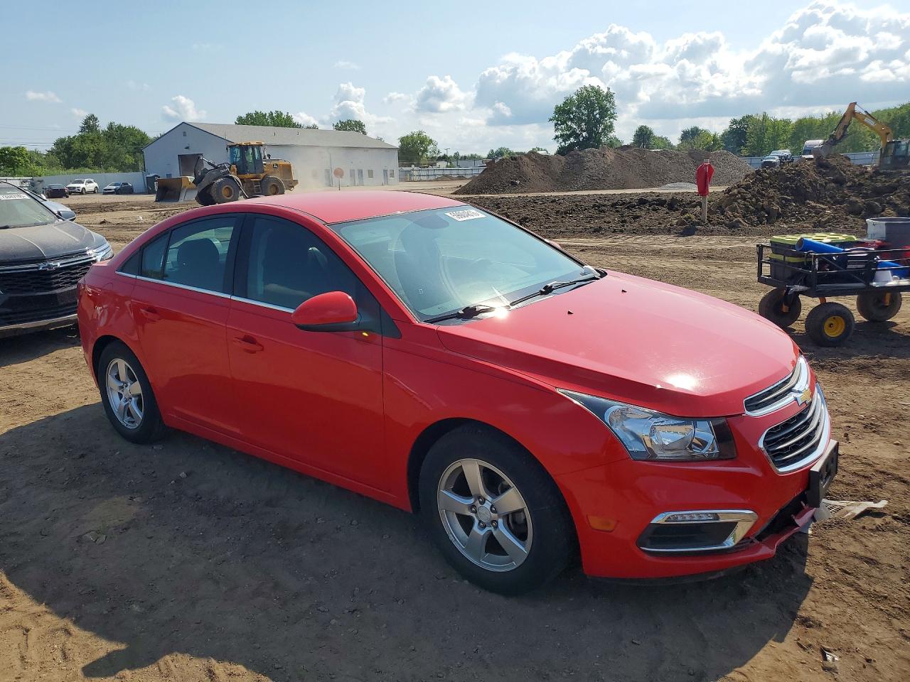 2015 Chevrolet Cruze Lt Red vin: 1G1PC5SB4F7209090