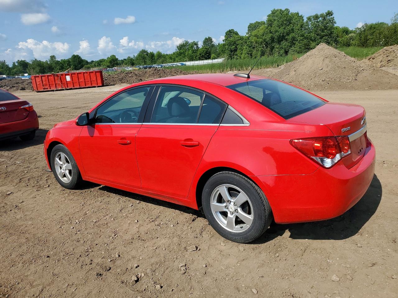 2015 Chevrolet Cruze Lt Red vin: 1G1PC5SB4F7209090