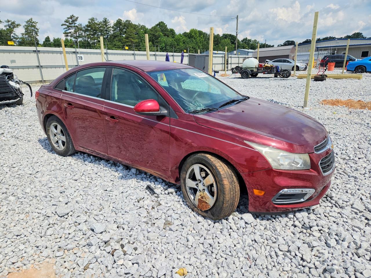2015 Chevrolet Cruze Lt Burgundy vin: 1G1PC5SB4F7214077