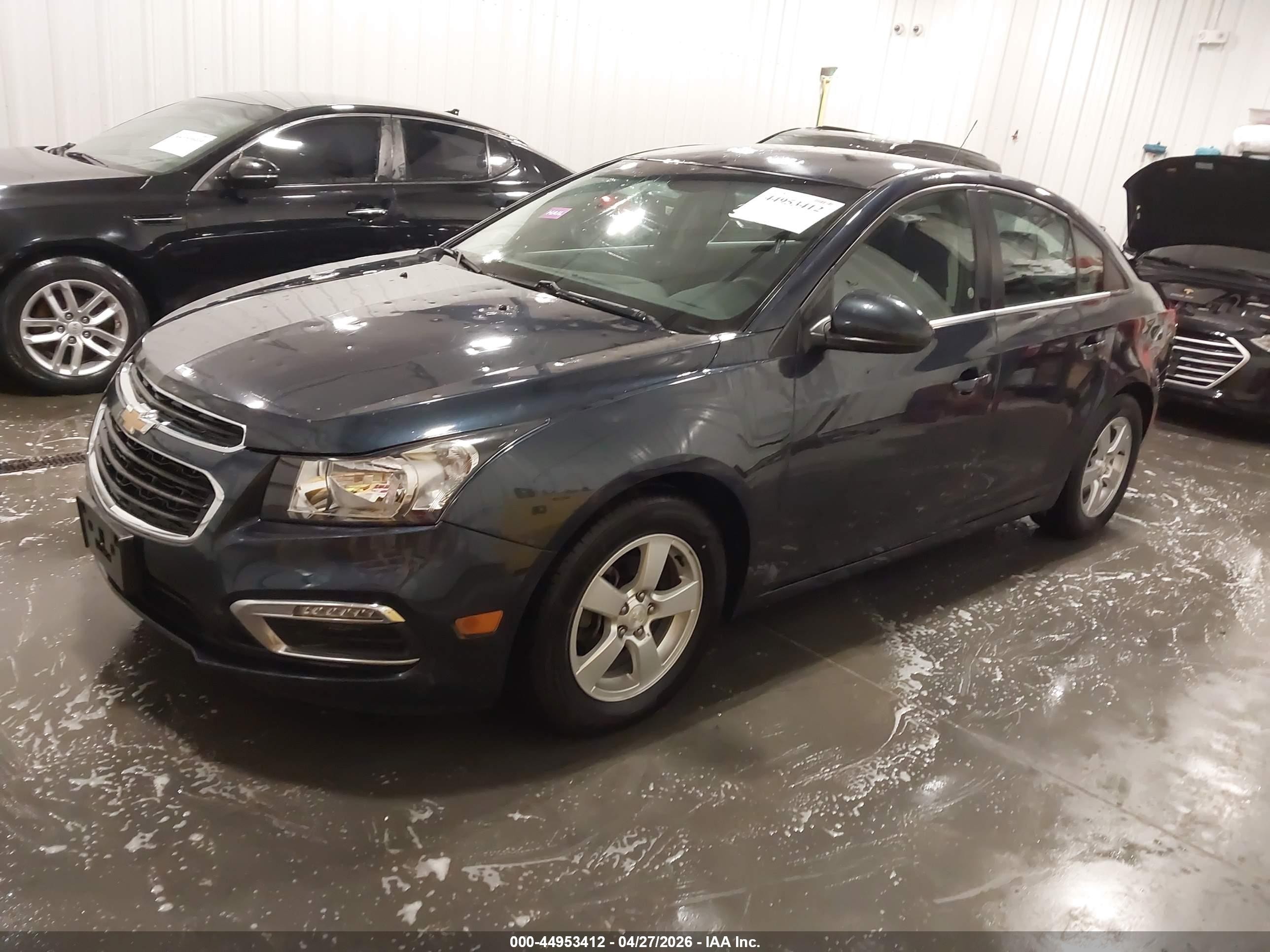 2015 Chevrolet Cruze 1lt Auto Blue vin: 1G1PC5SB4F7258788