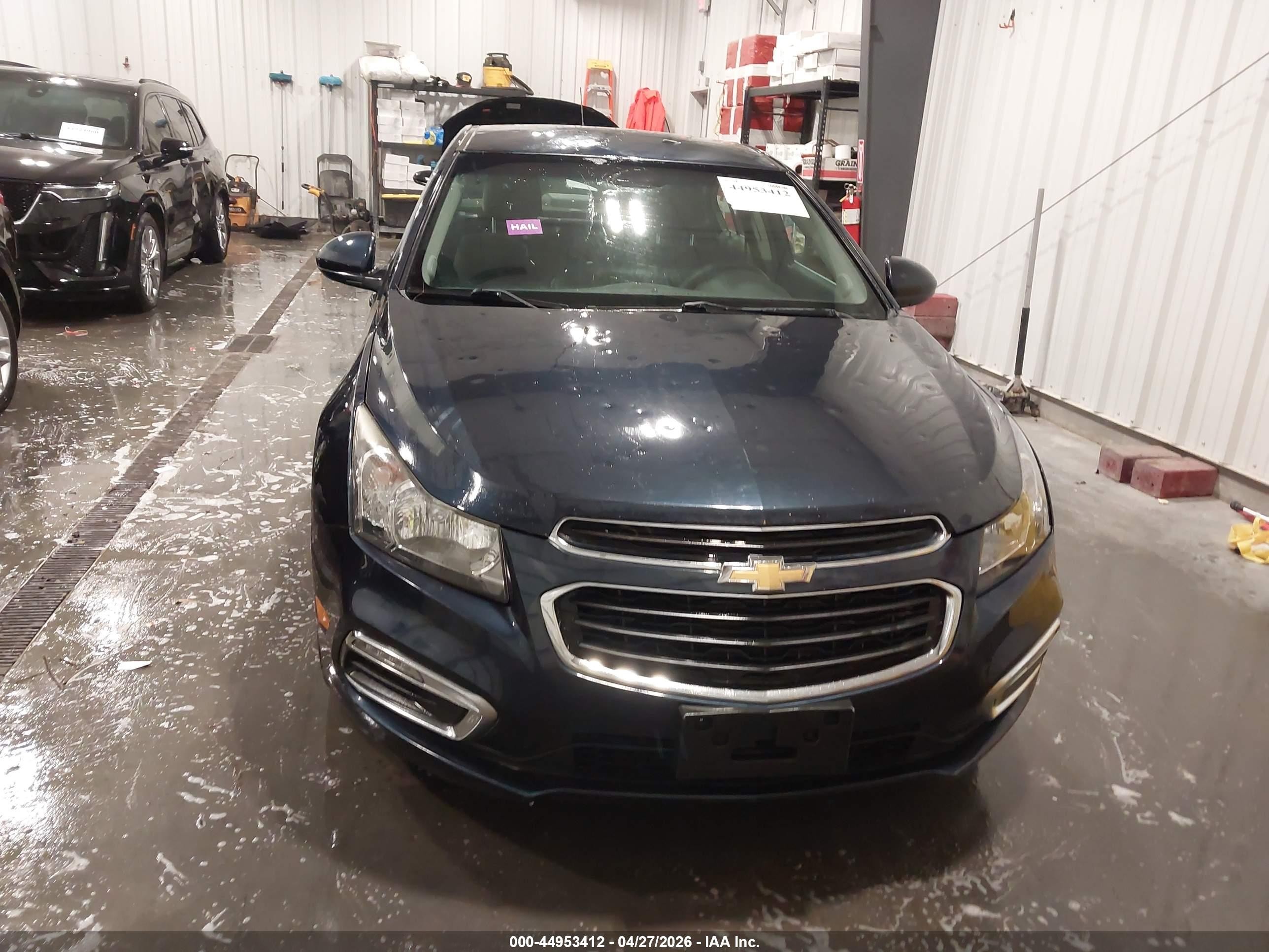 2015 Chevrolet Cruze 1lt Auto Blue vin: 1G1PC5SB4F7258788