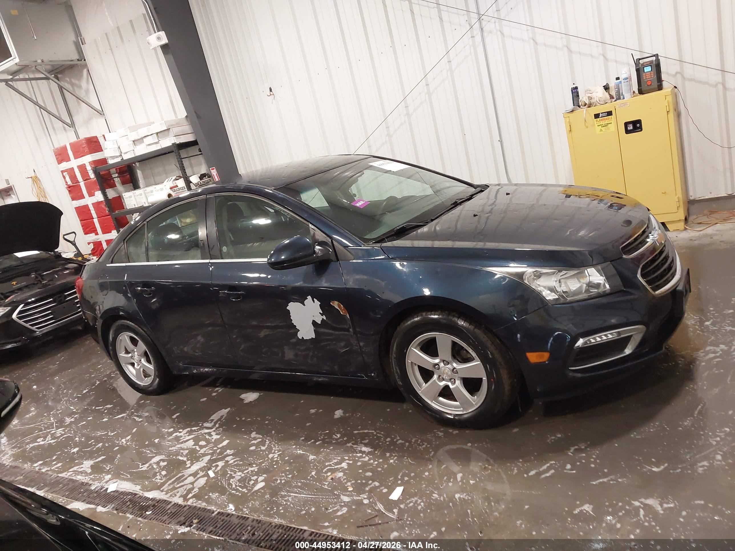 2015 Chevrolet Cruze 1lt Auto Blue vin: 1G1PC5SB4F7258788