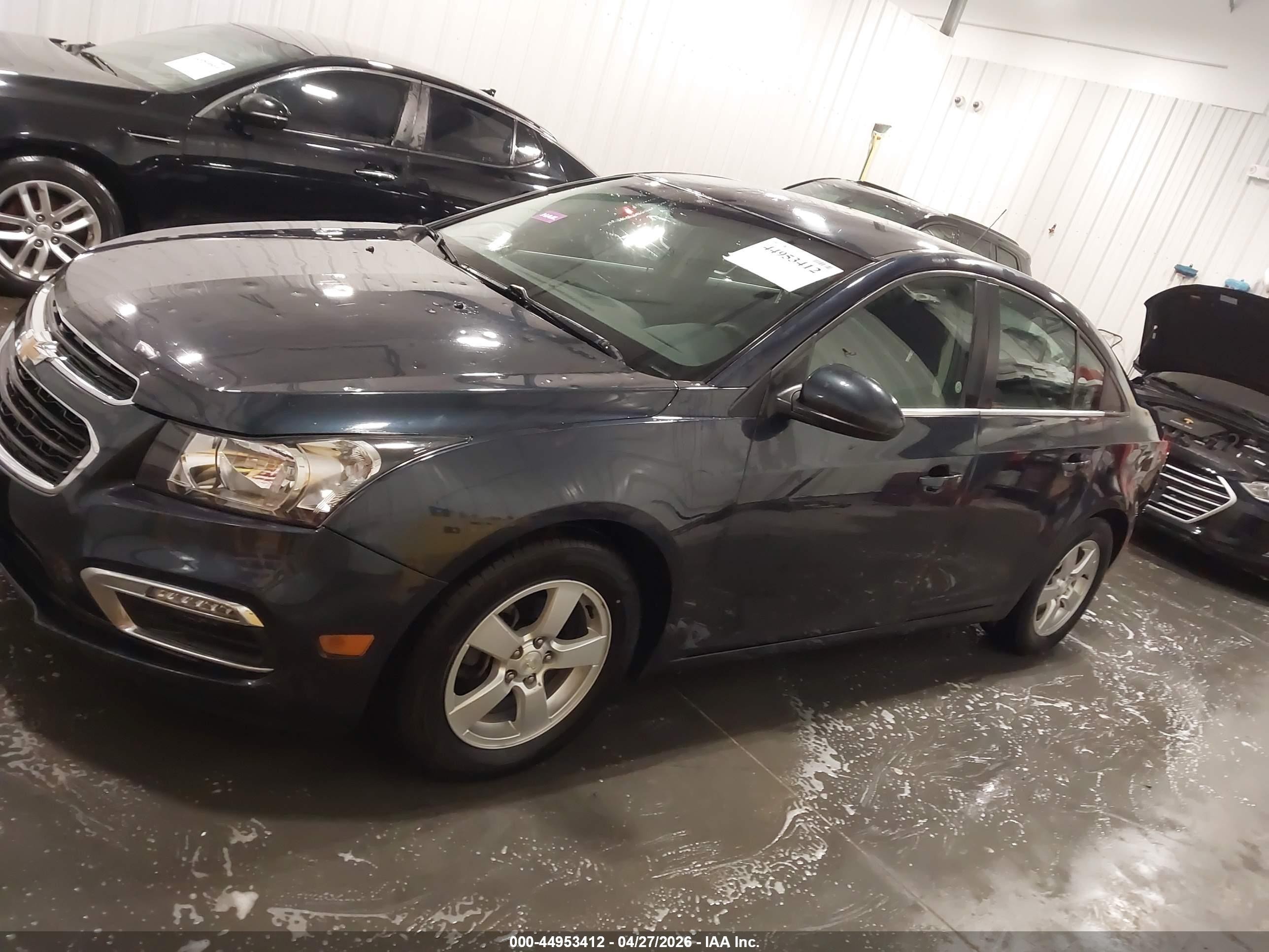 2015 Chevrolet Cruze 1lt Auto Blue vin: 1G1PC5SB4F7258788