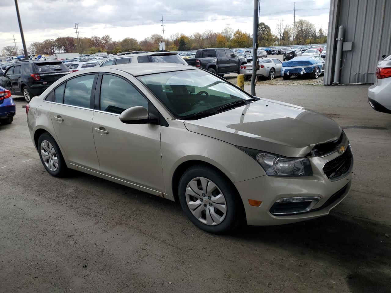 2015 Chevrolet Cruze Lt Beige vin: 1G1PC5SB4F7284422