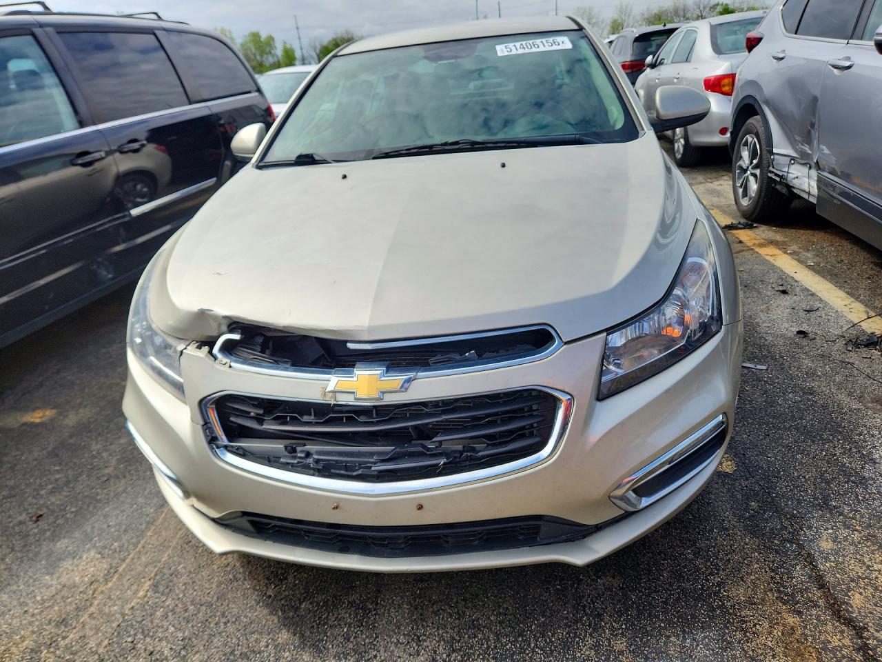 2015 Chevrolet Cruze Lt Beige vin: 1G1PC5SB4F7284422