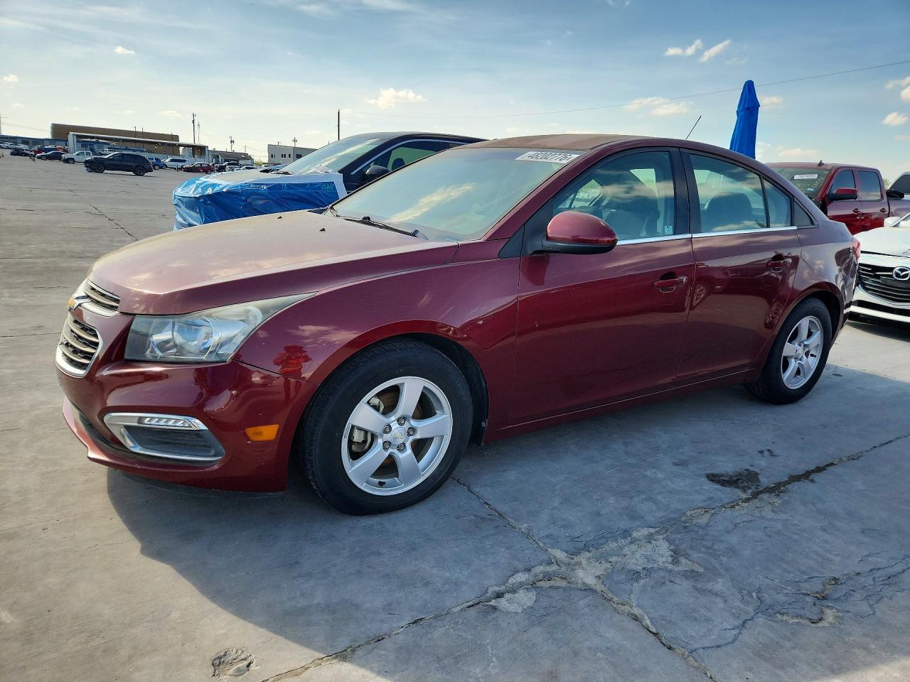 2015 Chevrolet Cruze Lt Burgundy vin: 1G1PC5SB4F7291208