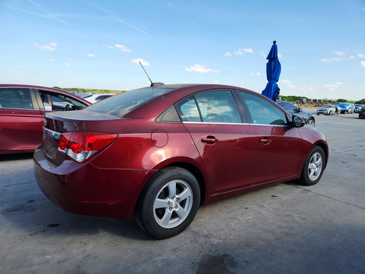 2015 Chevrolet Cruze Lt Burgundy vin: 1G1PC5SB4F7291208