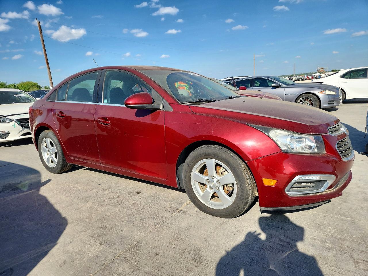 2015 Chevrolet Cruze Lt Burgundy vin: 1G1PC5SB4F7291208