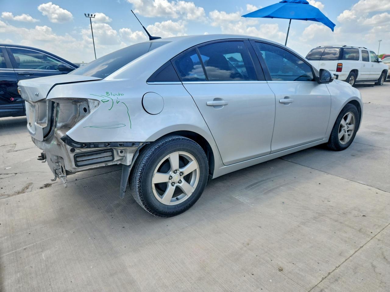 2013 Chevrolet Cruze Lt Silver vin: 1G1PC5SB5D7158616