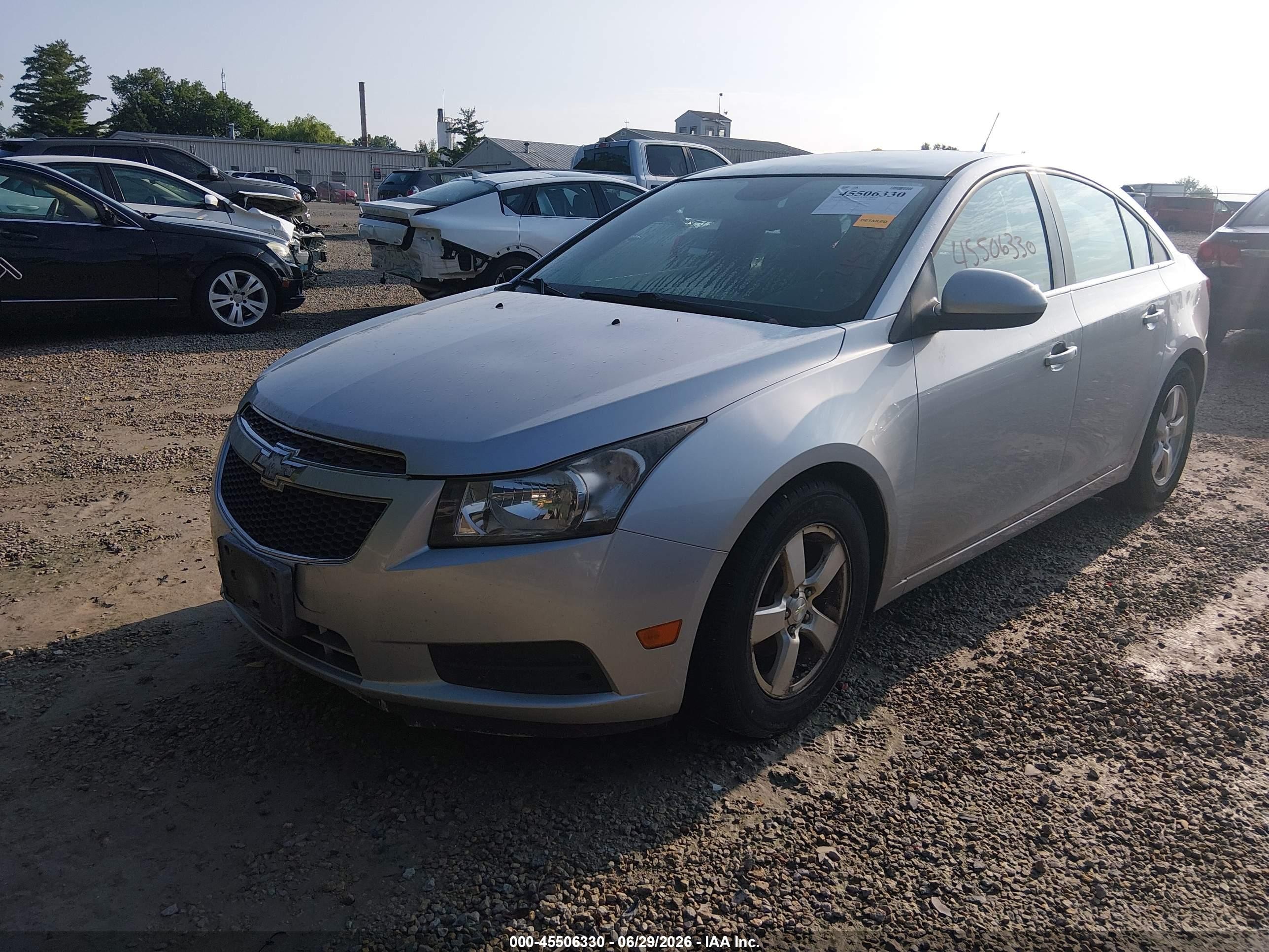 2013 Chevrolet Cruze 1lt Auto Серебряный vin: 1G1PC5SB5D7178784