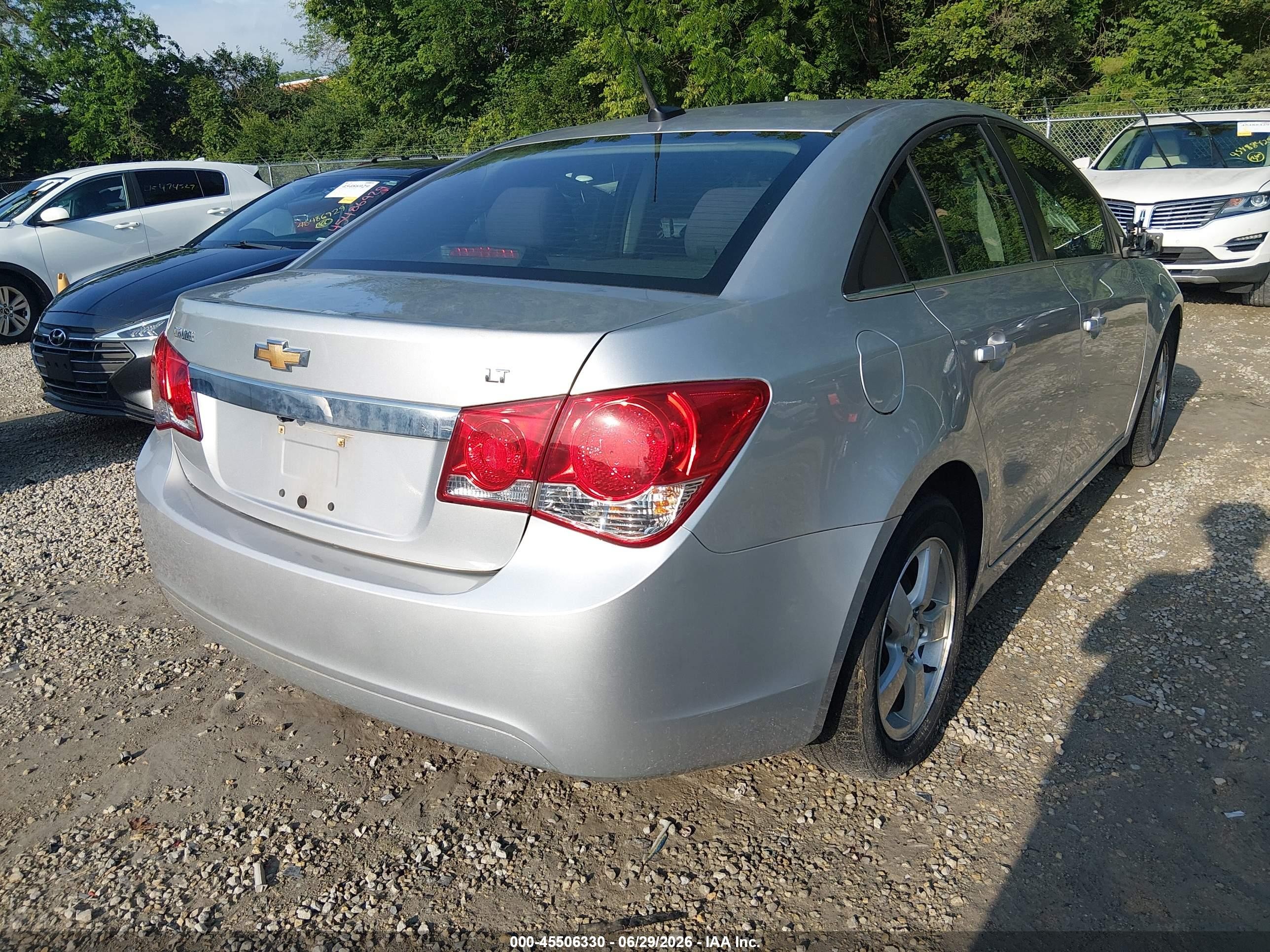 2013 Chevrolet Cruze 1lt Auto Серебряный vin: 1G1PC5SB5D7178784
