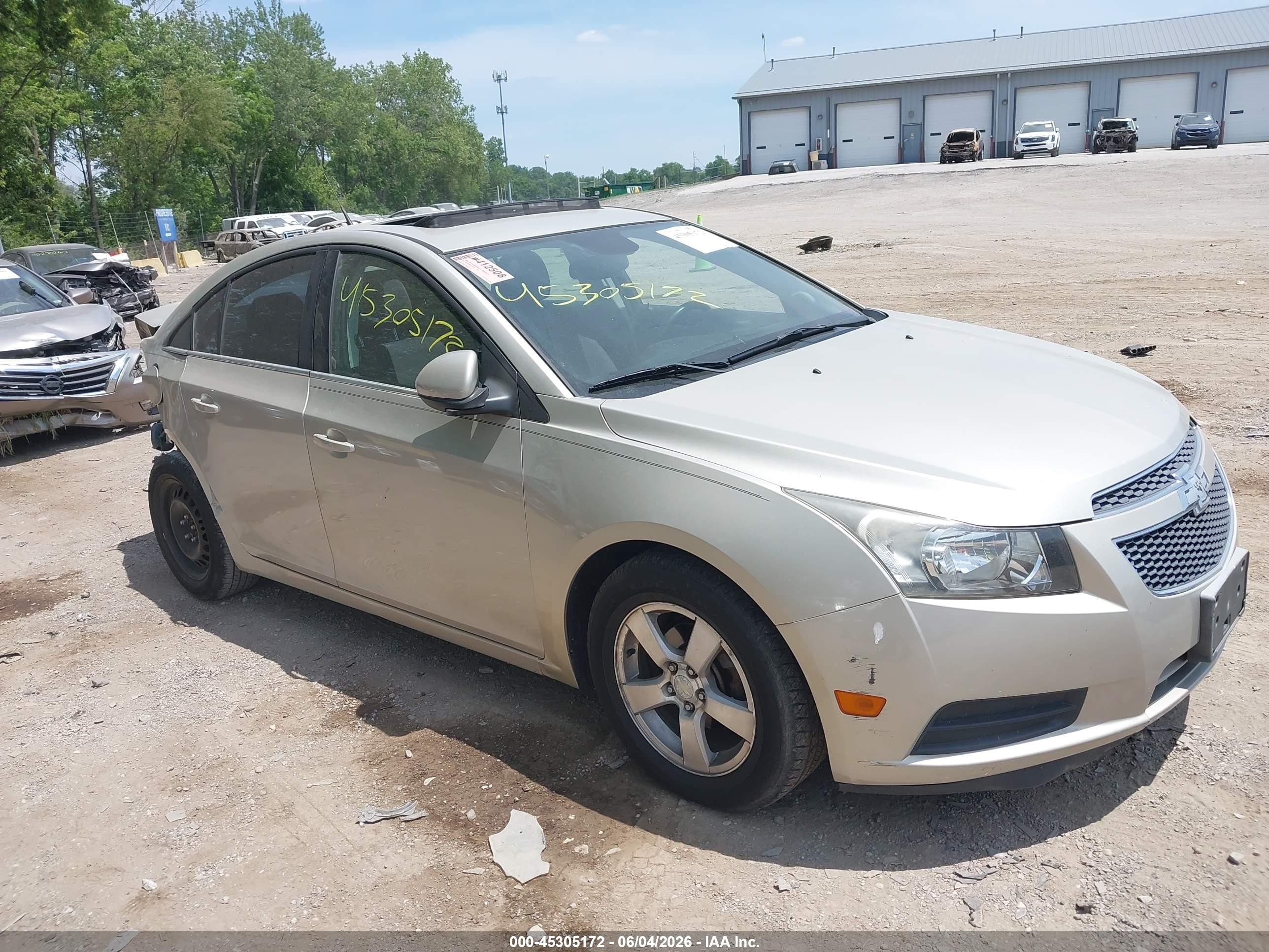 2013 Chevrolet Cruze 1lt Auto Gold vin: 1G1PC5SB5D7196377