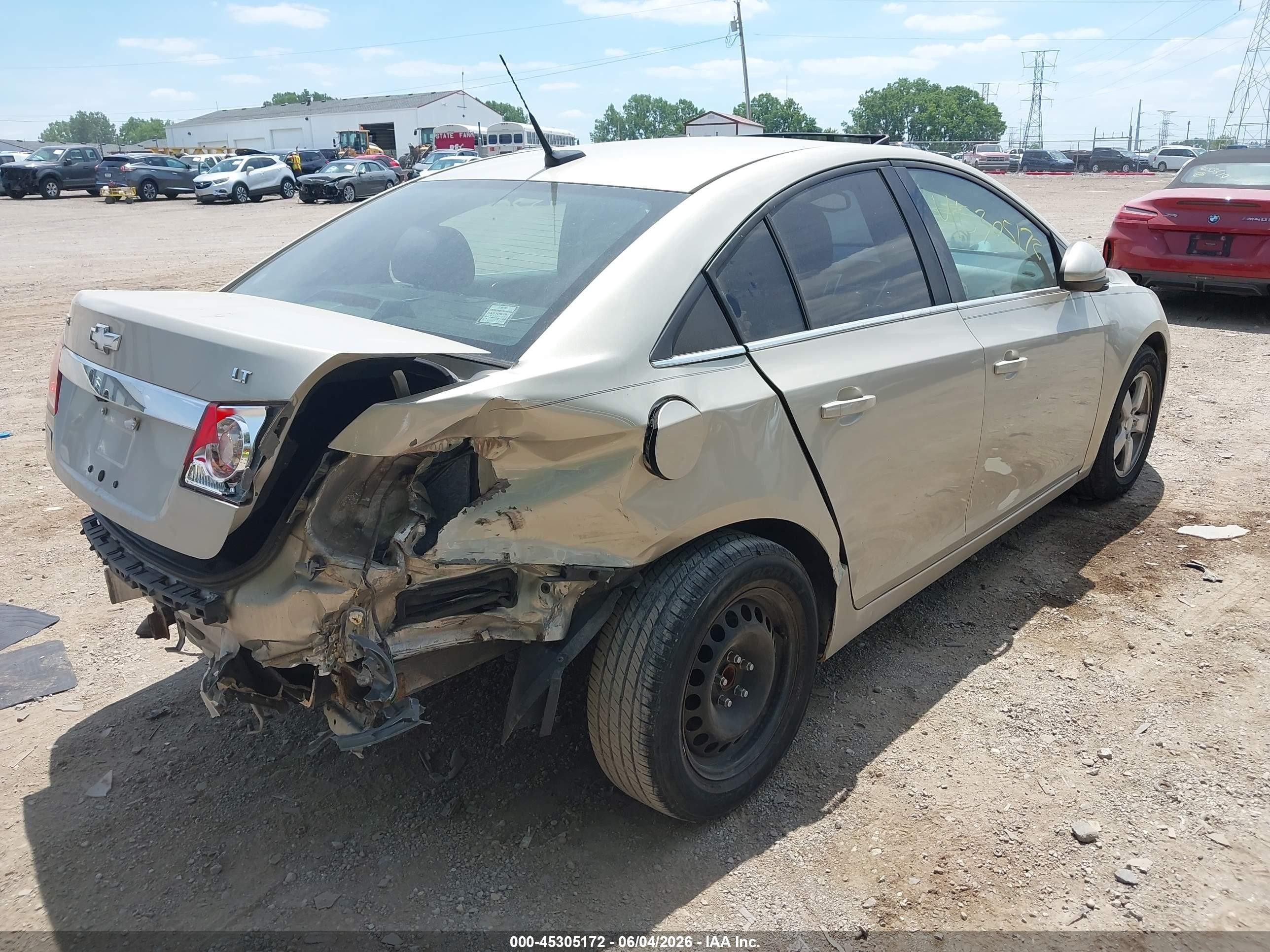 2013 Chevrolet Cruze 1lt Auto Gold vin: 1G1PC5SB5D7196377