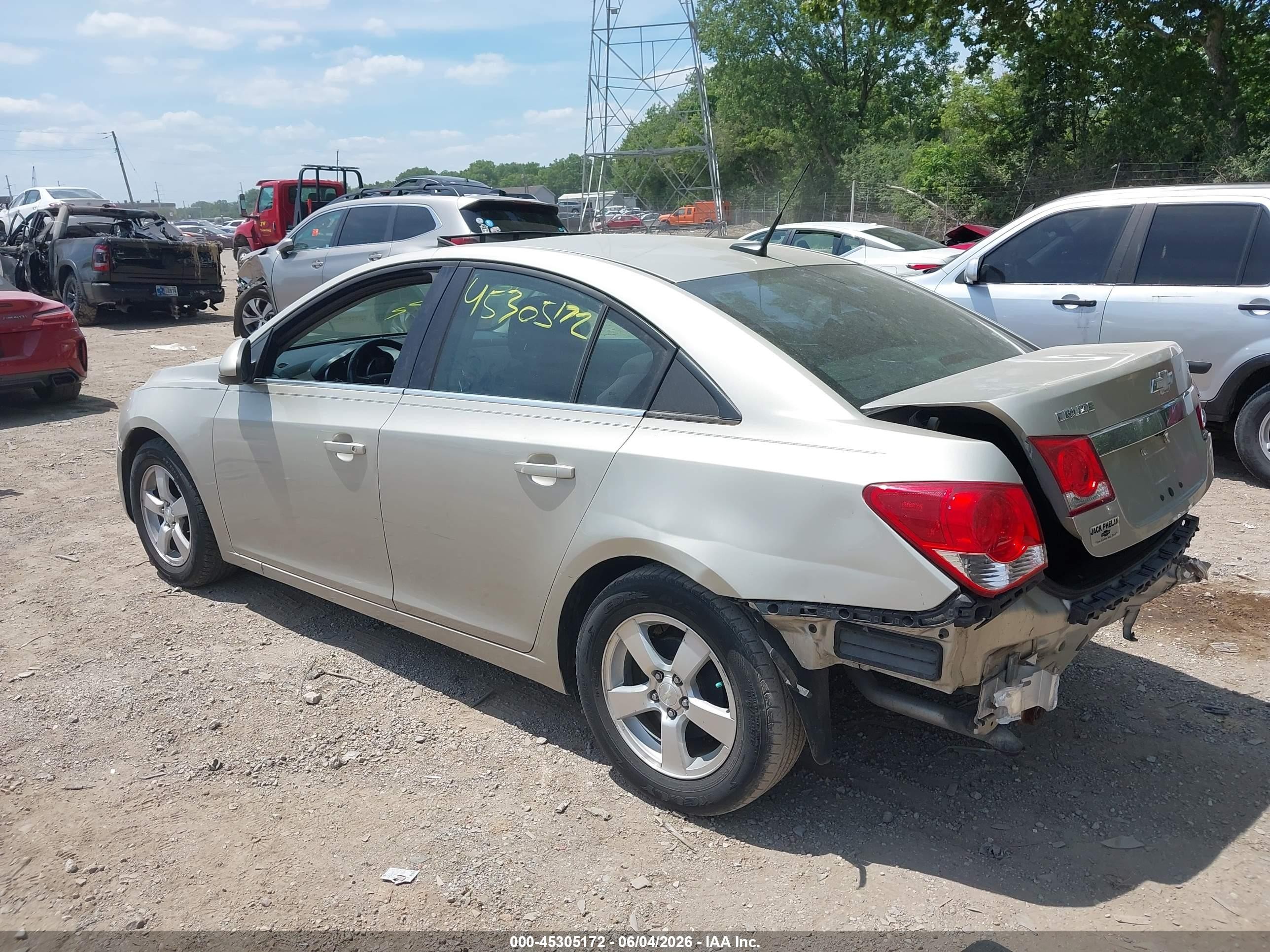 2013 Chevrolet Cruze 1lt Auto Gold vin: 1G1PC5SB5D7196377