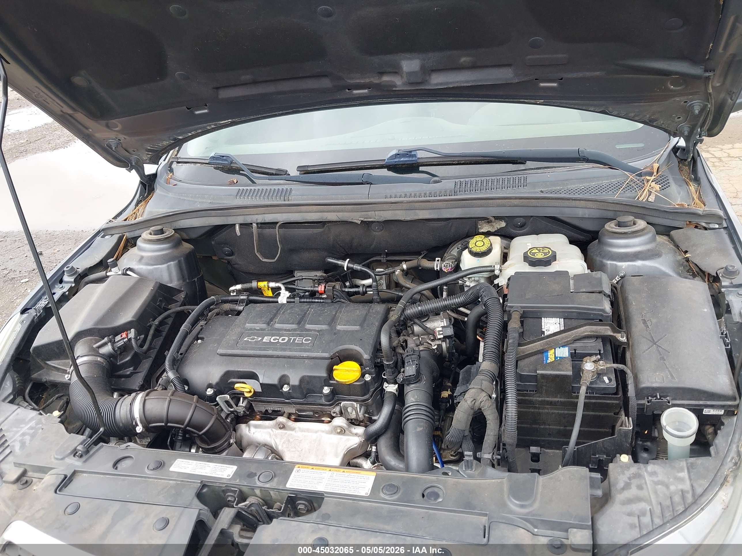 2013 Chevrolet Cruze 1lt Auto Серый vin: 1G1PC5SB5D7203876