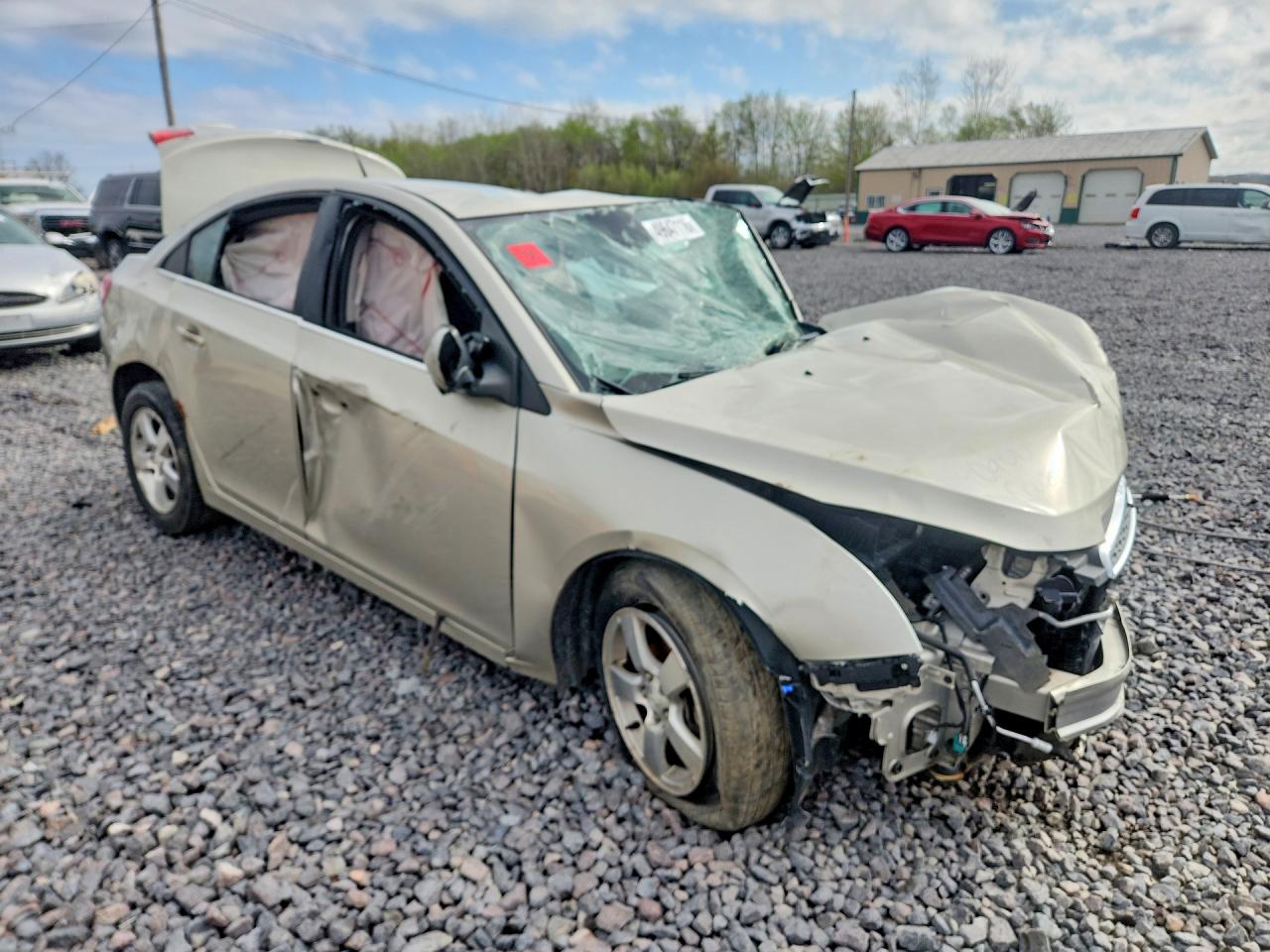 2013 Chevrolet Cruz Lt Beige vin: 1G1PC5SB5D7227921