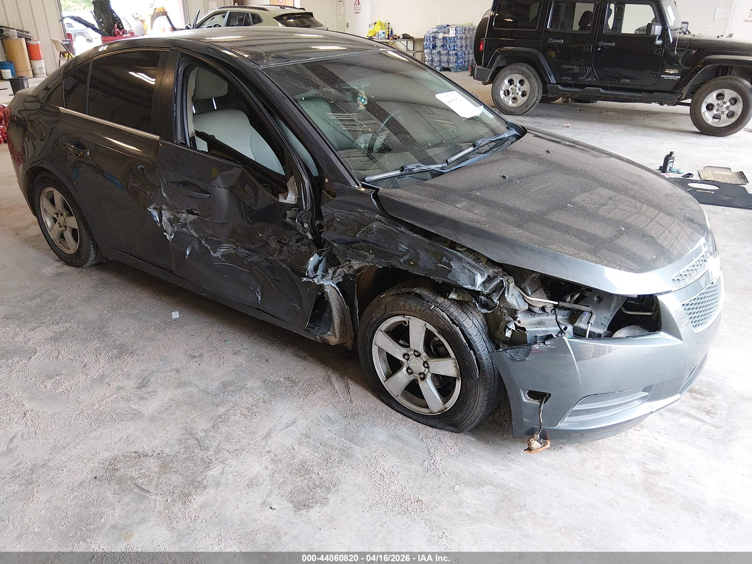 2013 Chevrolet Cruze 1lt Auto Gray vin: 1G1PC5SB5D7238630