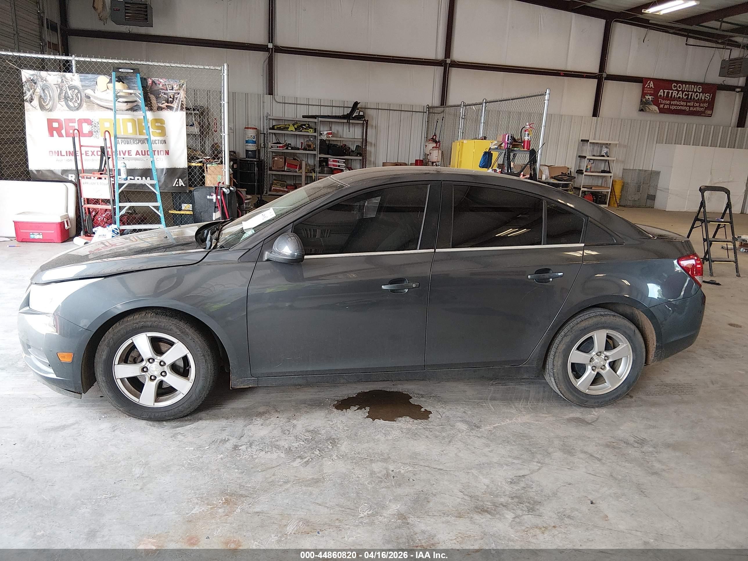 2013 Chevrolet Cruze 1lt Auto Gray vin: 1G1PC5SB5D7238630