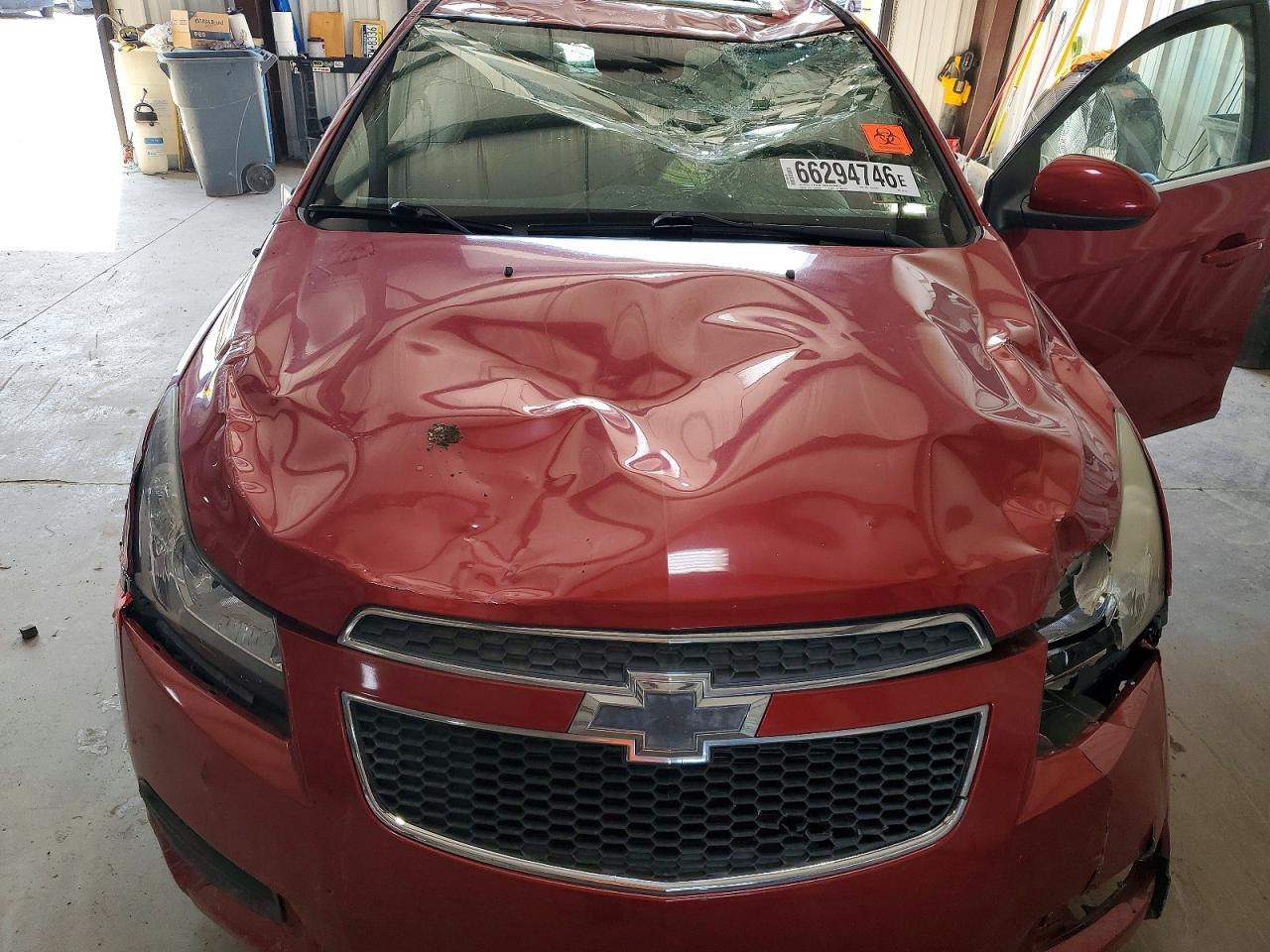 2013 Chevrolet Cruze Lt Red vin: 1G1PC5SB5D7247781