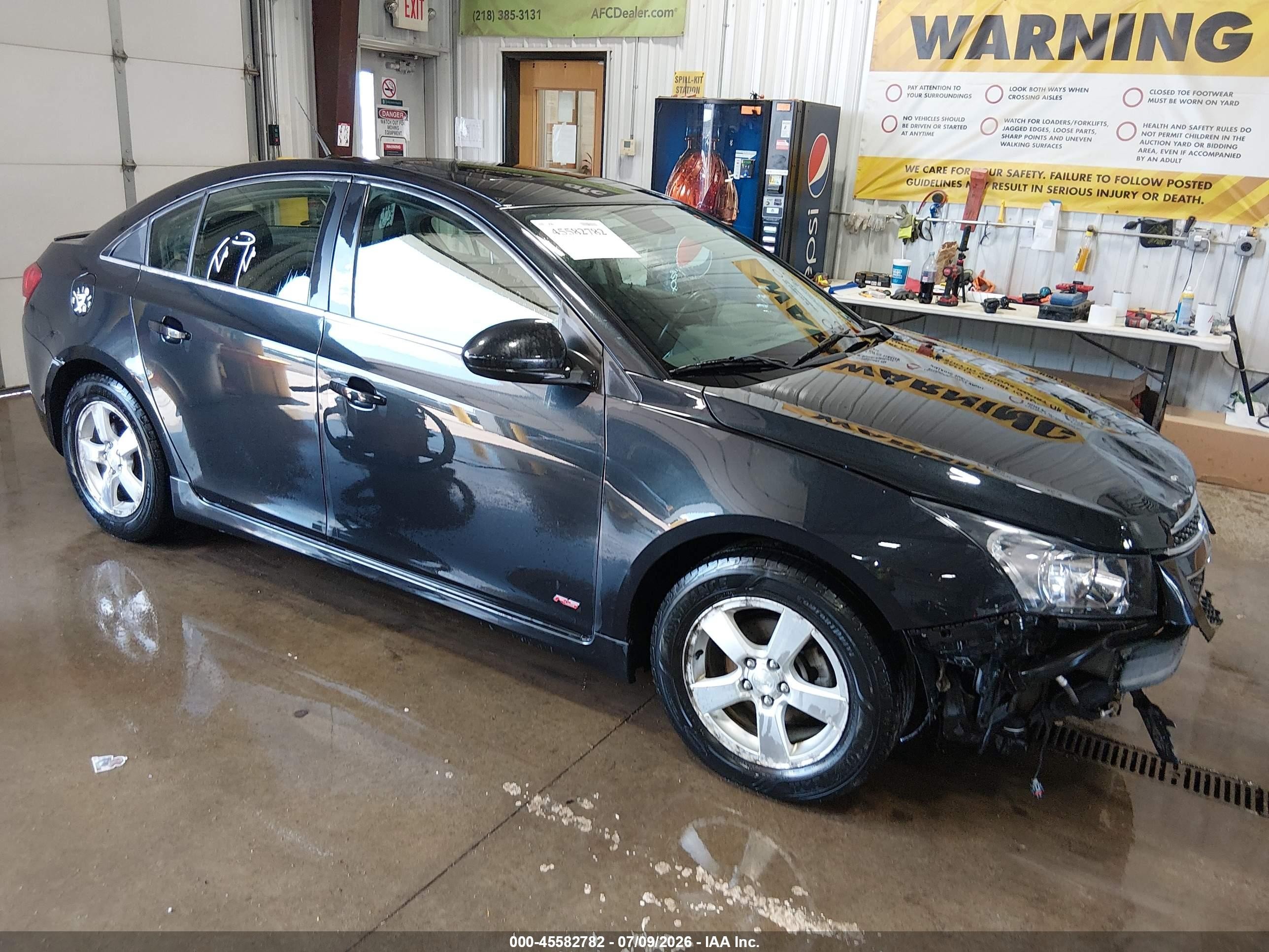2013 Chevrolet Cruze 1lt Auto Black vin: 1G1PC5SB5D7284457