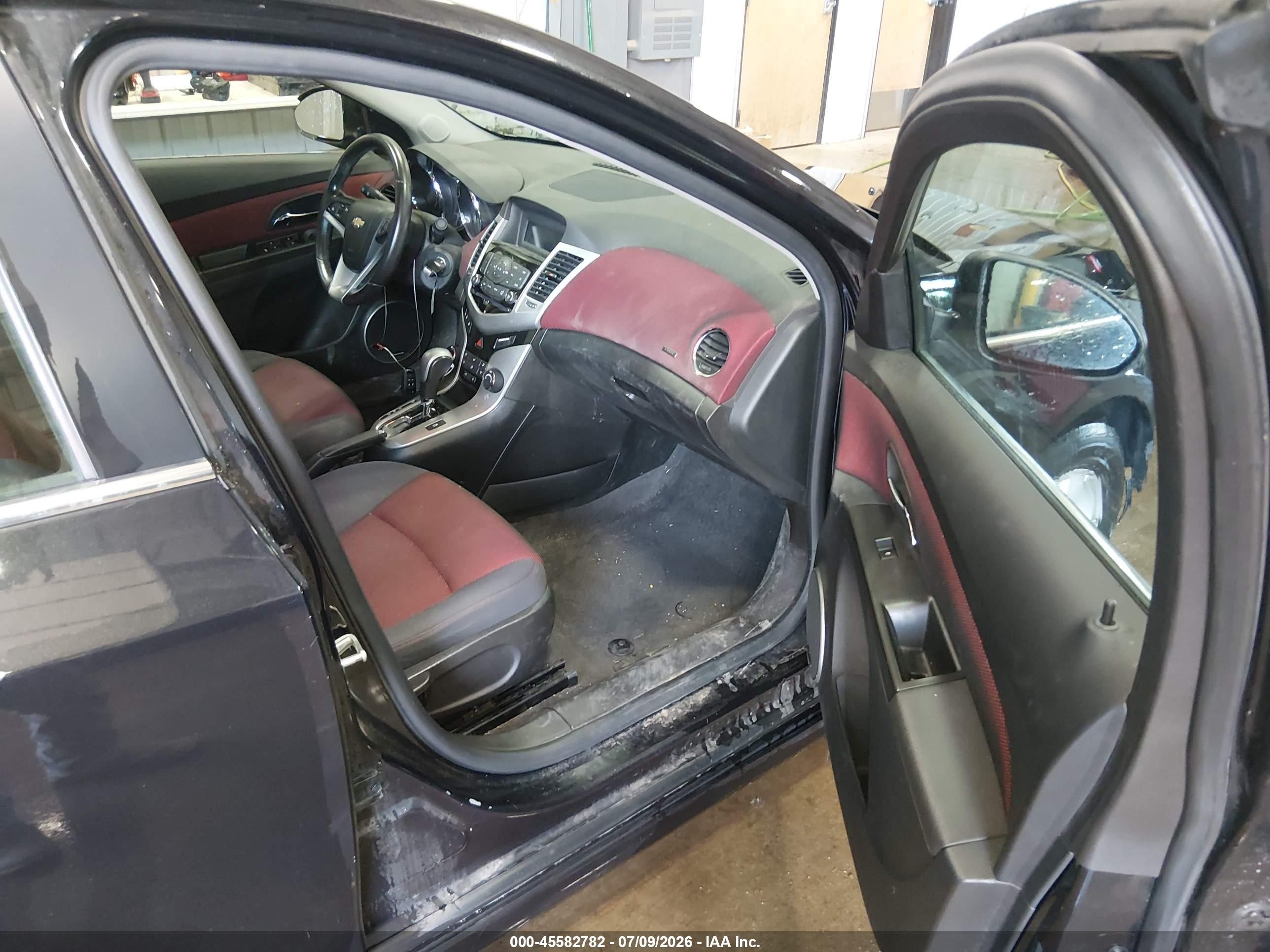 2013 Chevrolet Cruze 1lt Auto Black vin: 1G1PC5SB5D7284457