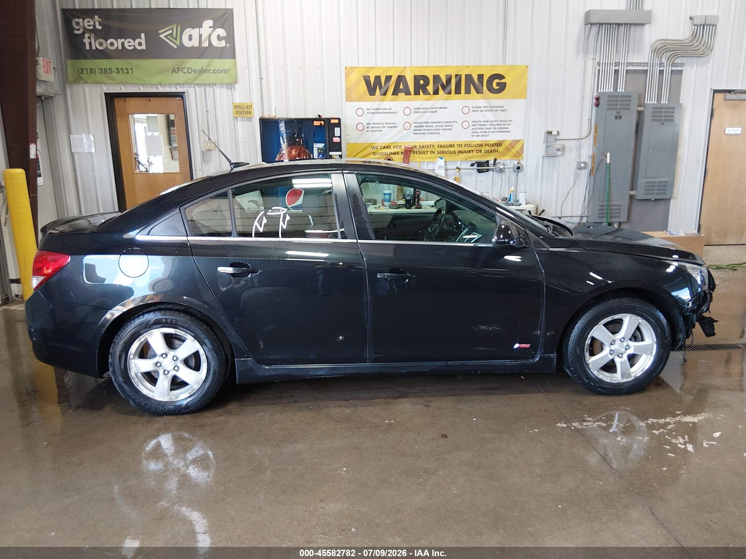 2013 Chevrolet Cruze 1lt Auto Black vin: 1G1PC5SB5D7284457