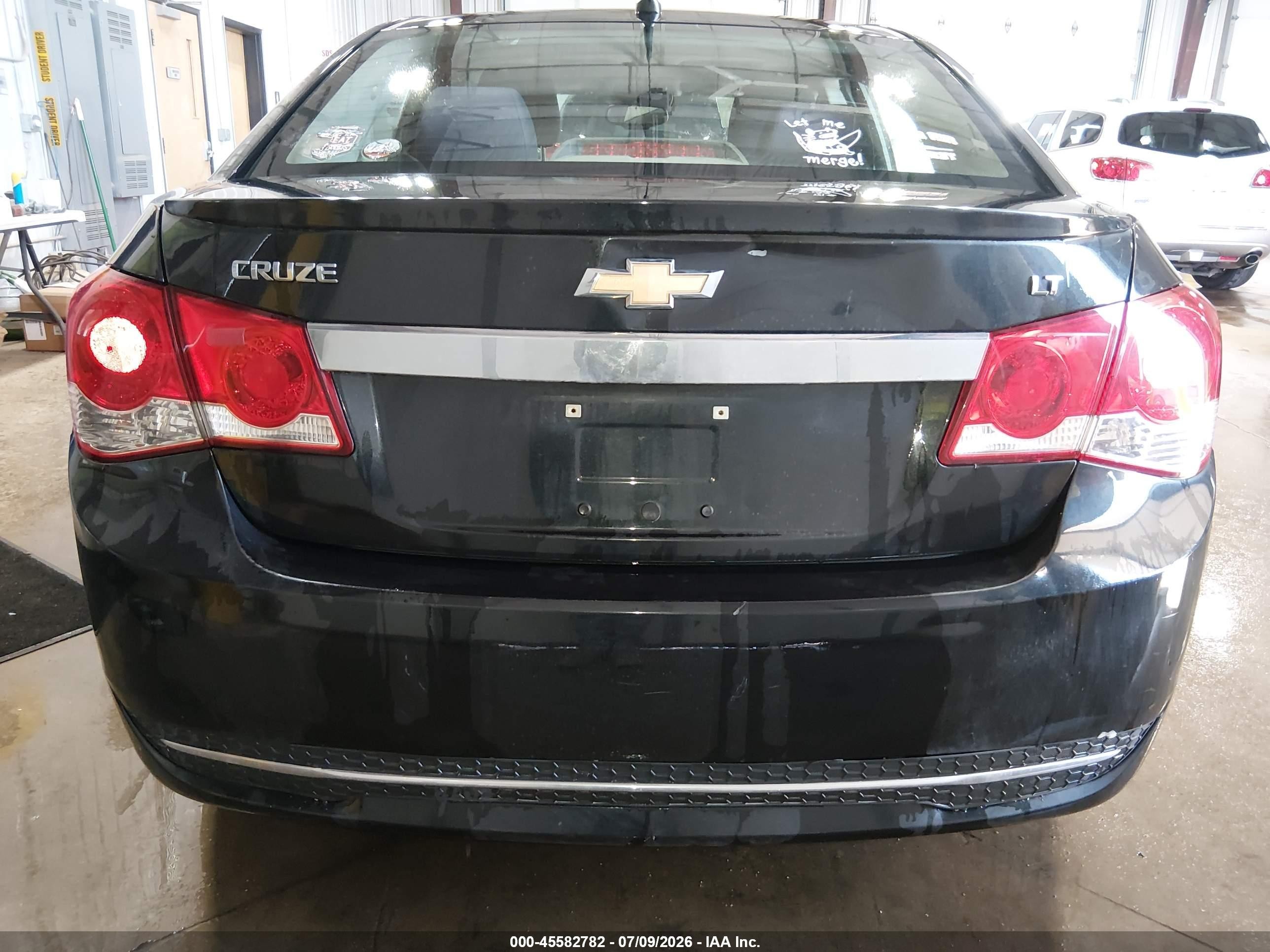 2013 Chevrolet Cruze 1lt Auto Black vin: 1G1PC5SB5D7284457