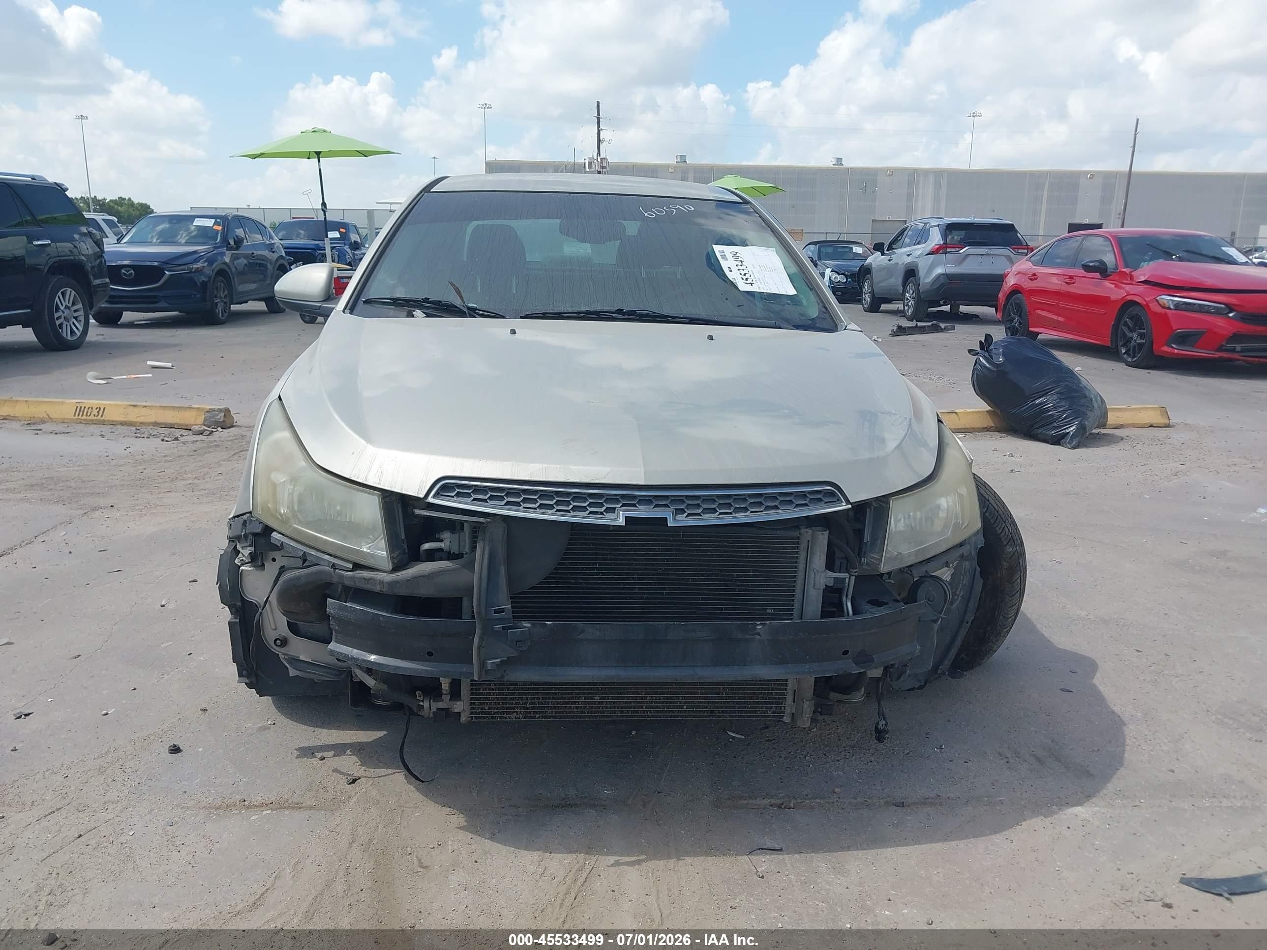 2013 Chevrolet Cruze 1lt Auto Cream vin: 1G1PC5SB5D7312127