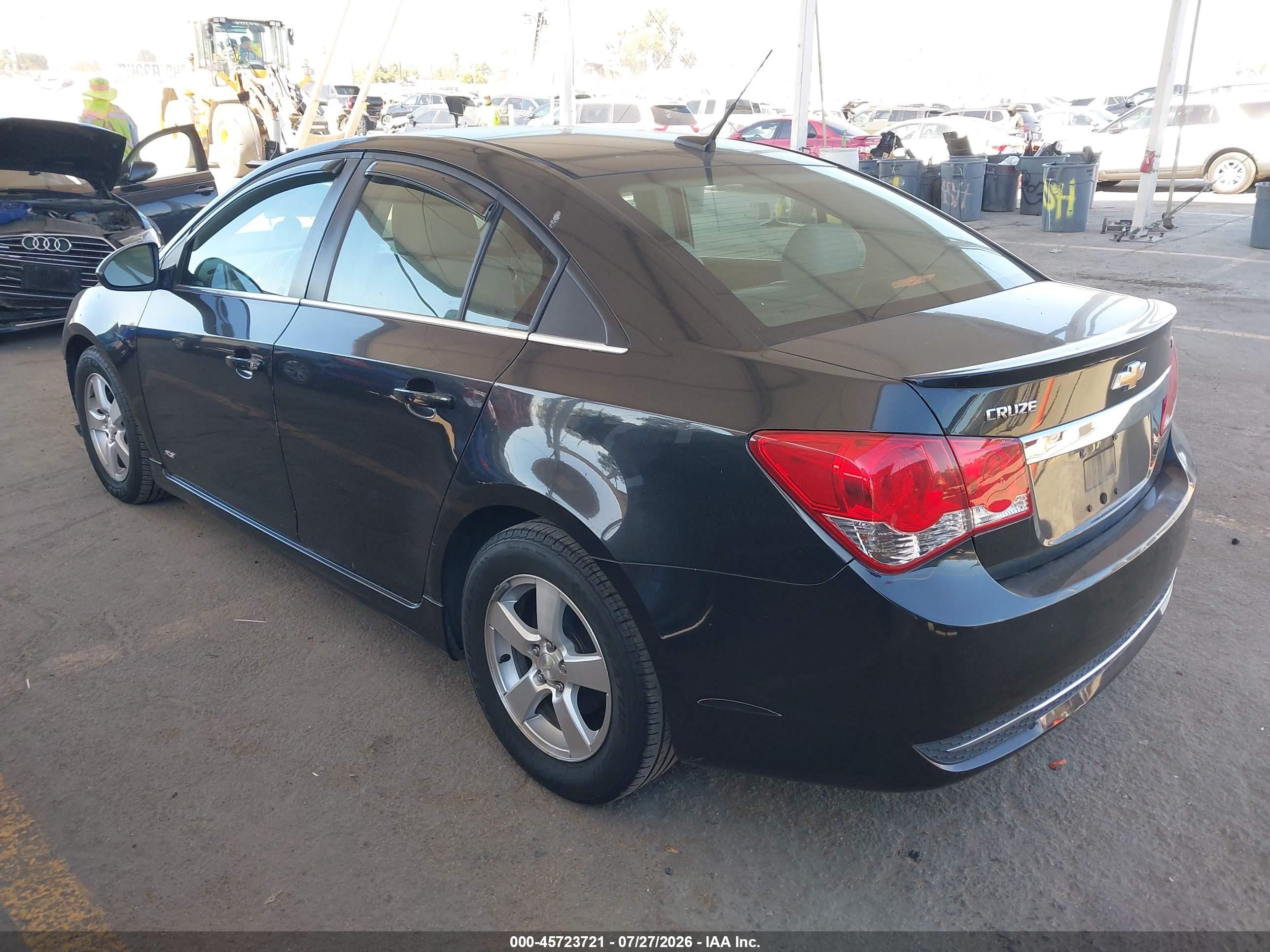 2013 Chevrolet Cruze 1lt Auto Black vin: 1G1PC5SB5D7316565